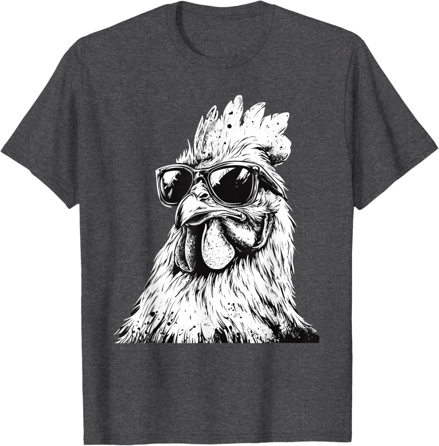 Cool Chicken in Sunglasses Art T-Shirt for Fun and Fashion Lovers - 17