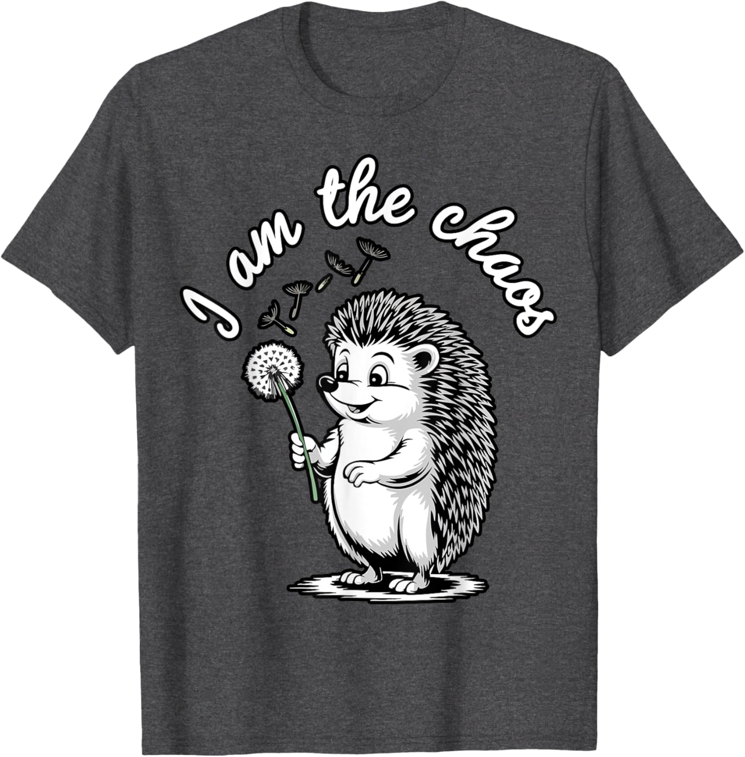 Funny Hedgehog Dandelion T-Shirt for Sarcastic Animal Lovers - 2