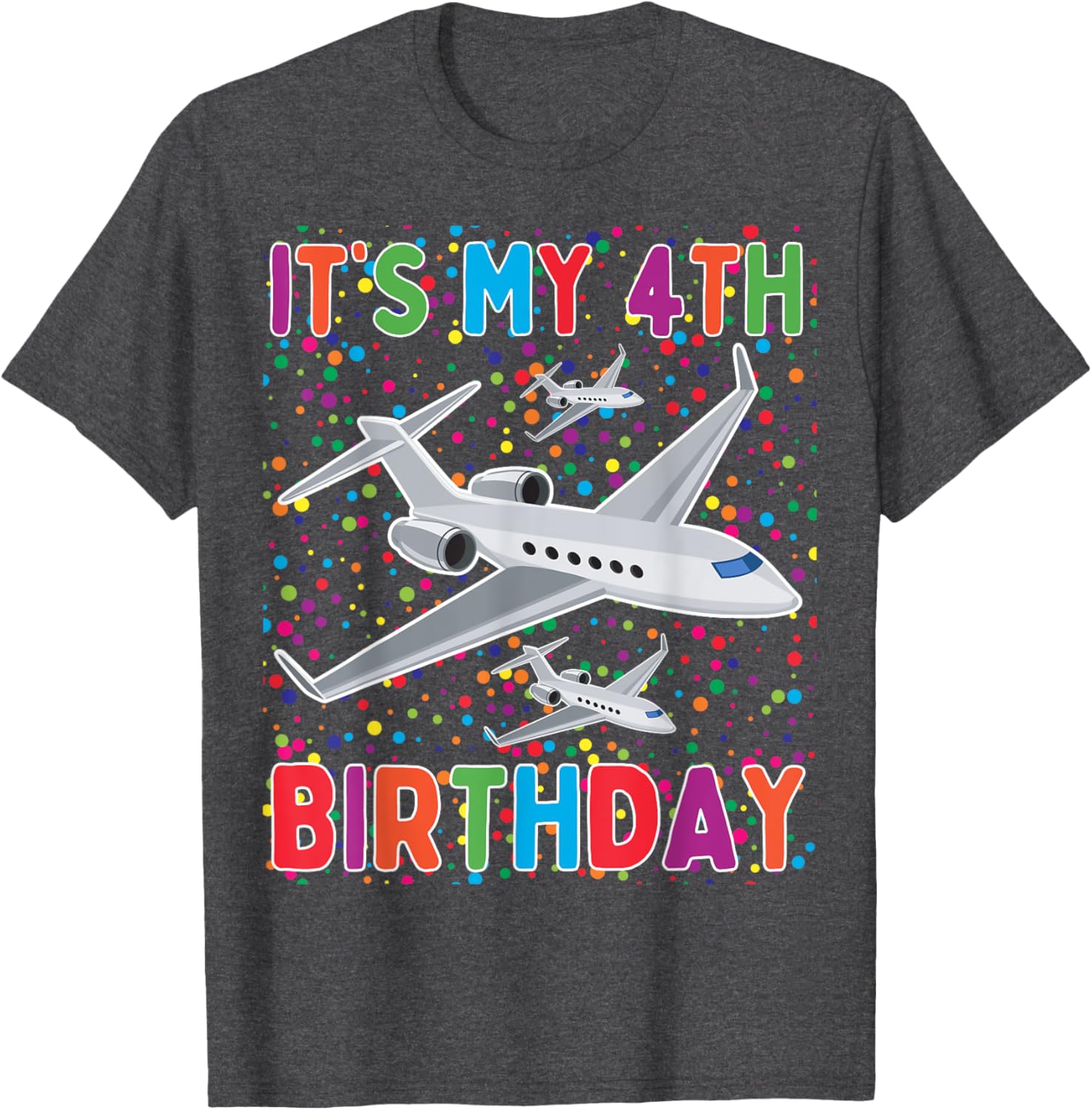 It's My 4th Birthday Airplane T-Shirt for Boys and Girls Celebrate in Style - 8