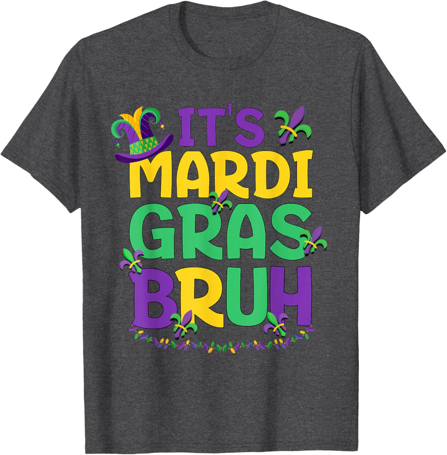 Cool Bruh Mardi Gras T-Shirt for Teens and Boys Celebrating Carnival Fun - 16