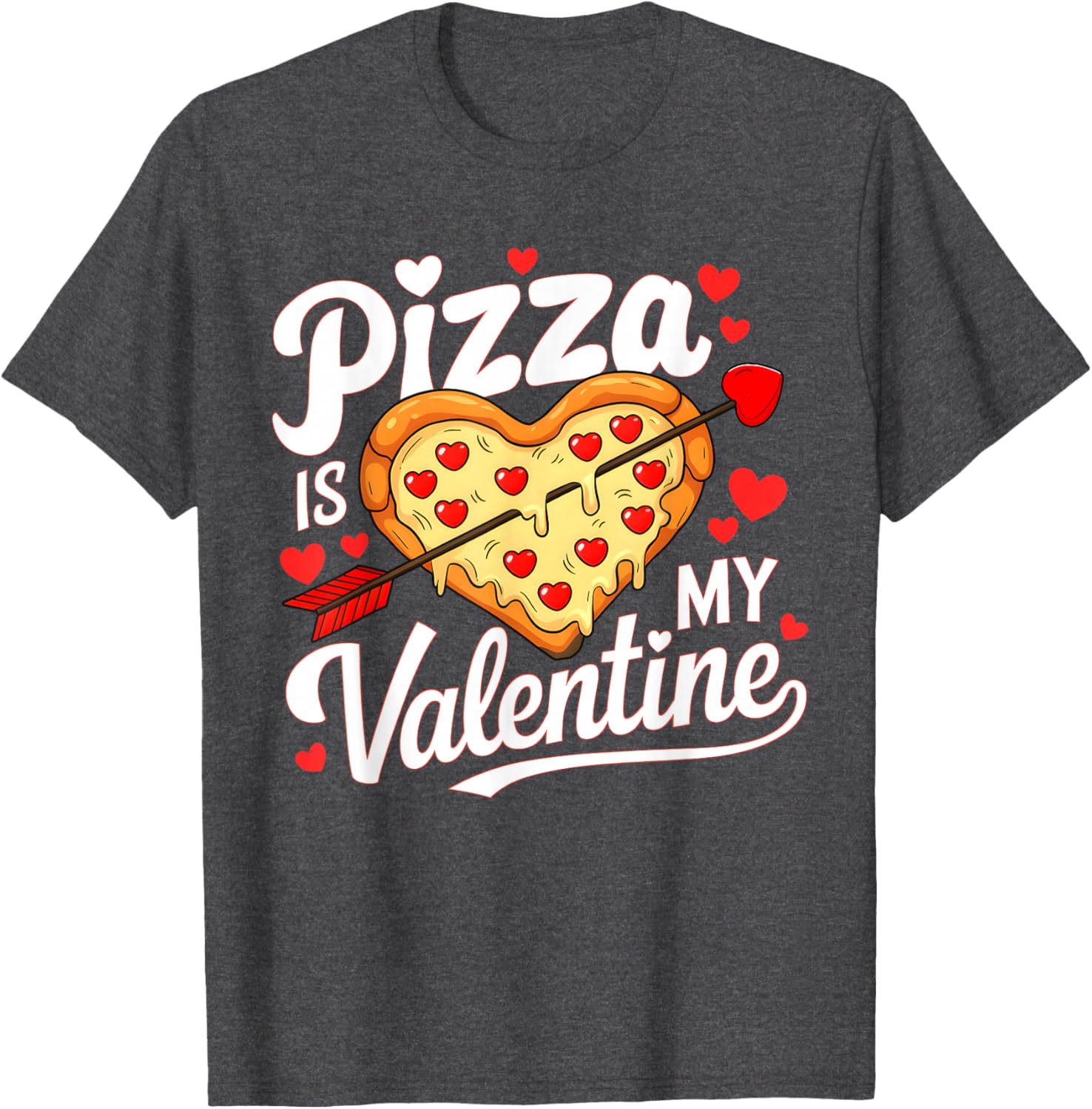 Pizza Is My Valentine Funny Kids T-Shirt for Boys and Girls - 6