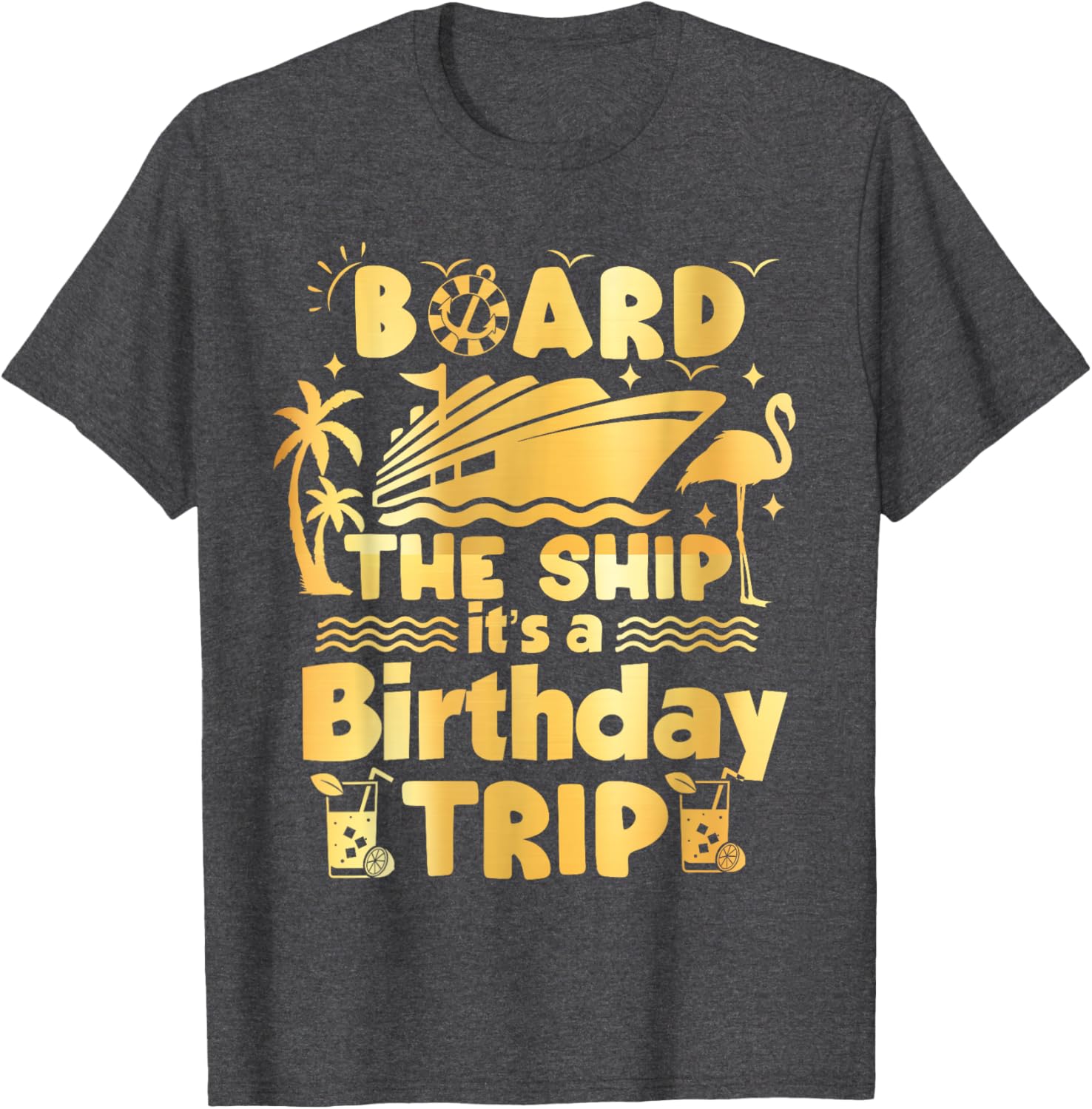 Birthday Cruise Adventure T-Shirt Fun Nautical Theme Apparel - 3