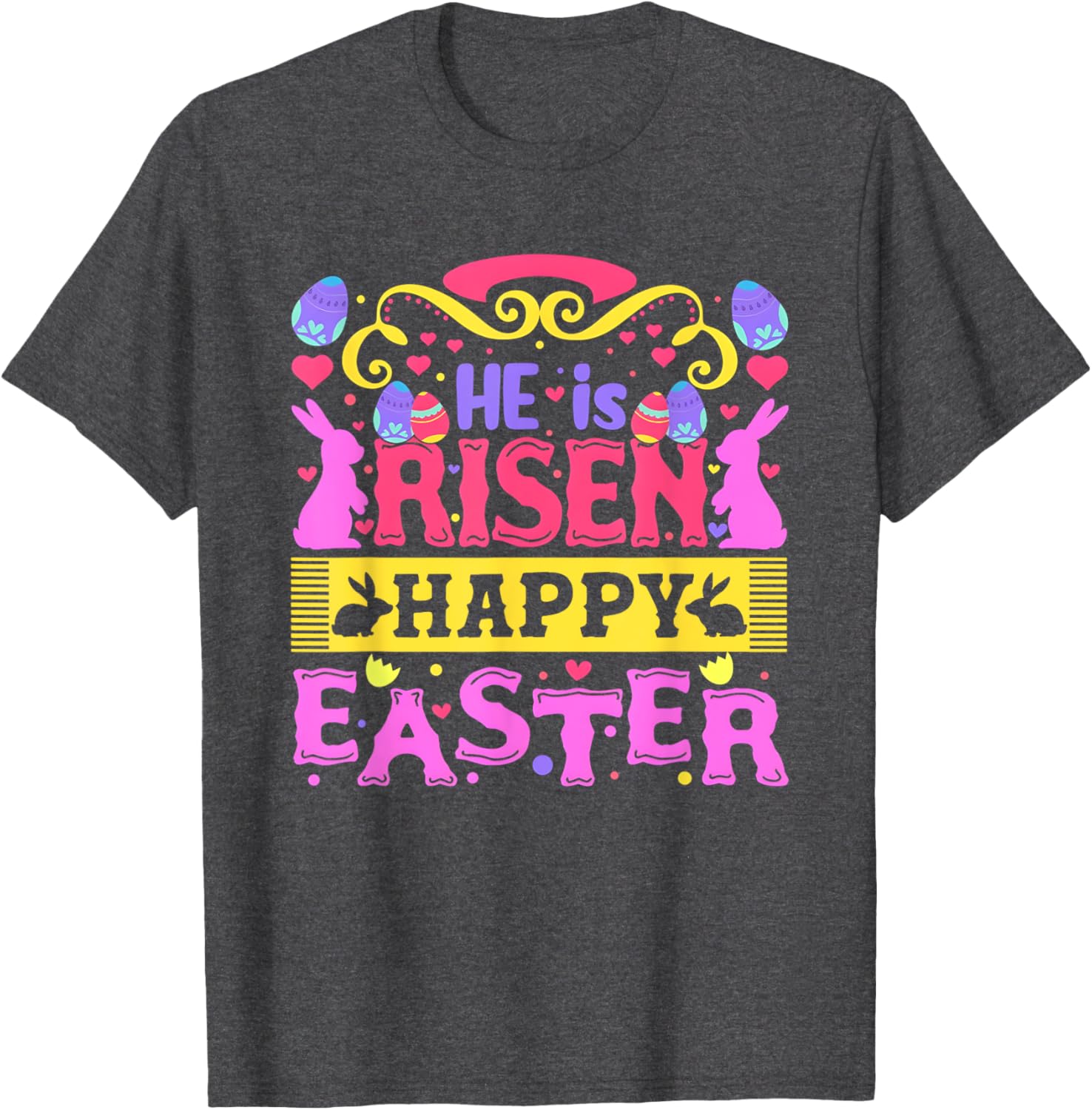 He Is Risen Happy Easter Women's T-Shirt for Joyful Celebrations - 2