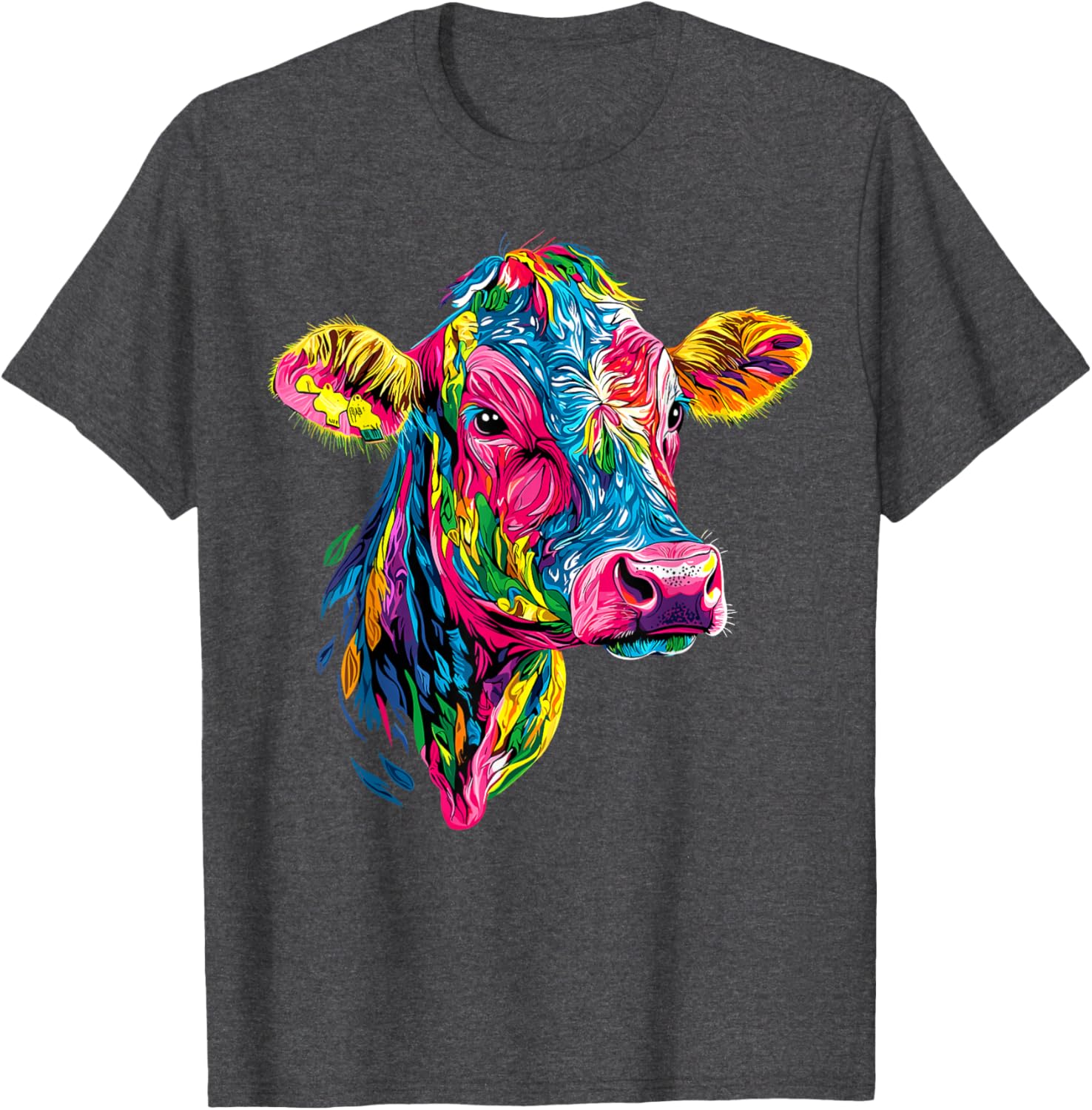 Cute Vegan Cow T-Shirt for Cattle Farmers - Adorable Farm Apparel - 10