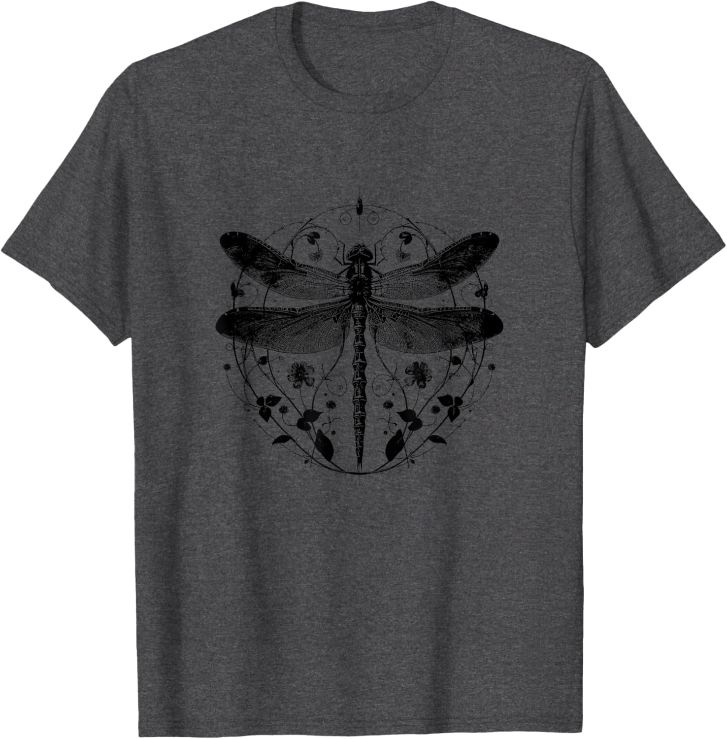 Cute Casual Summer Dragonfly Print T-Shirt for Stylish Comfort - 26