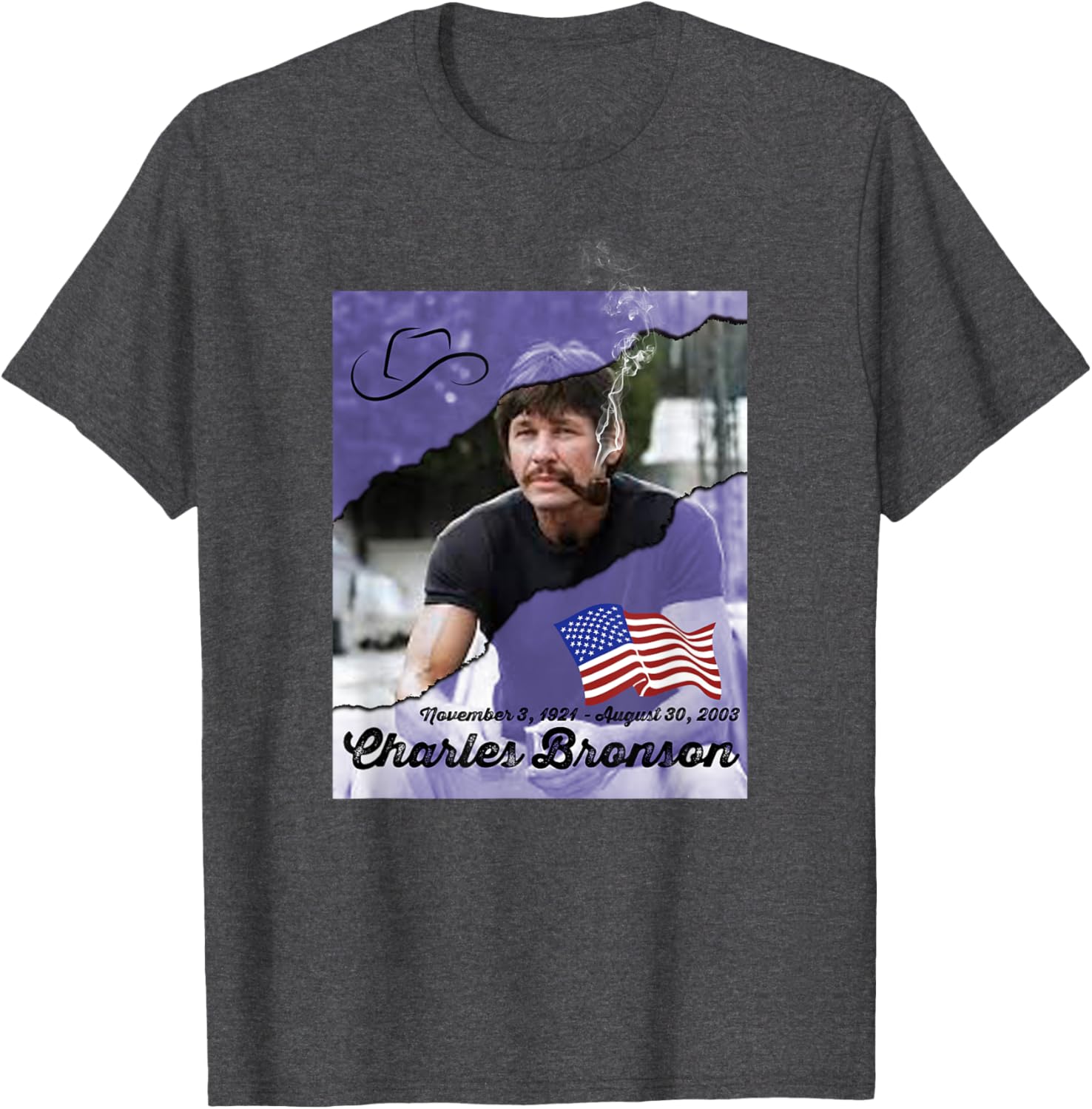 Charles Bronson 002 T-Shirt for Fans of Classic Movies and Style - 4