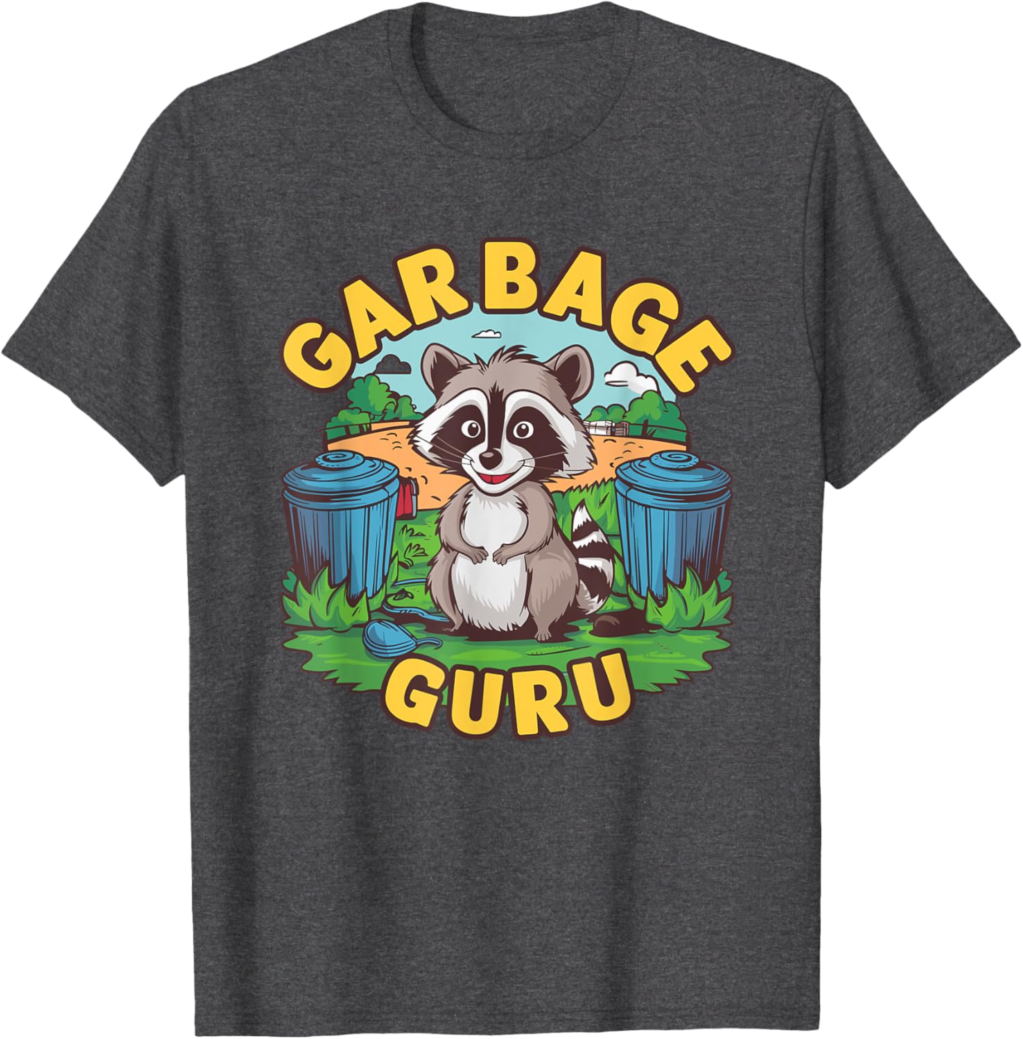 Playful Trash Panda T-Shirt for Raccoon Lovers - Funny Garbage Guru Design - 7
