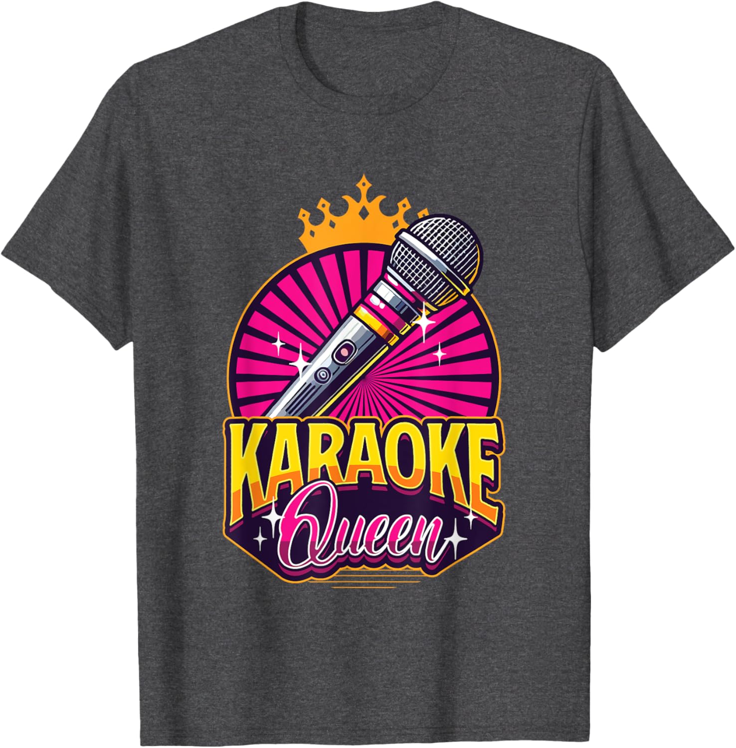 Karaoke Queen Microphone T-Shirt for Music Lovers and Singers - 11