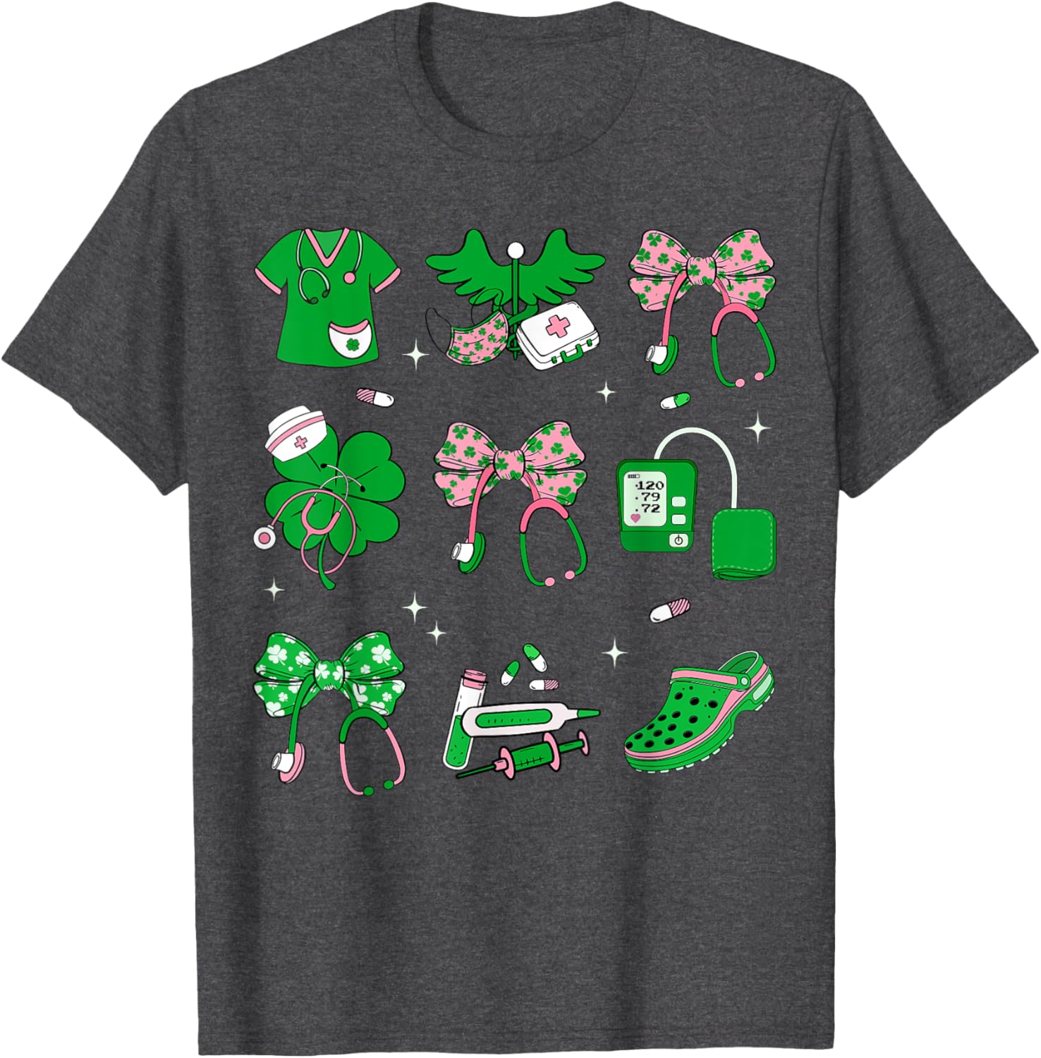 Lucky Shamrock Nurse T-Shirt for St. Patrick's Day Celebration - 6