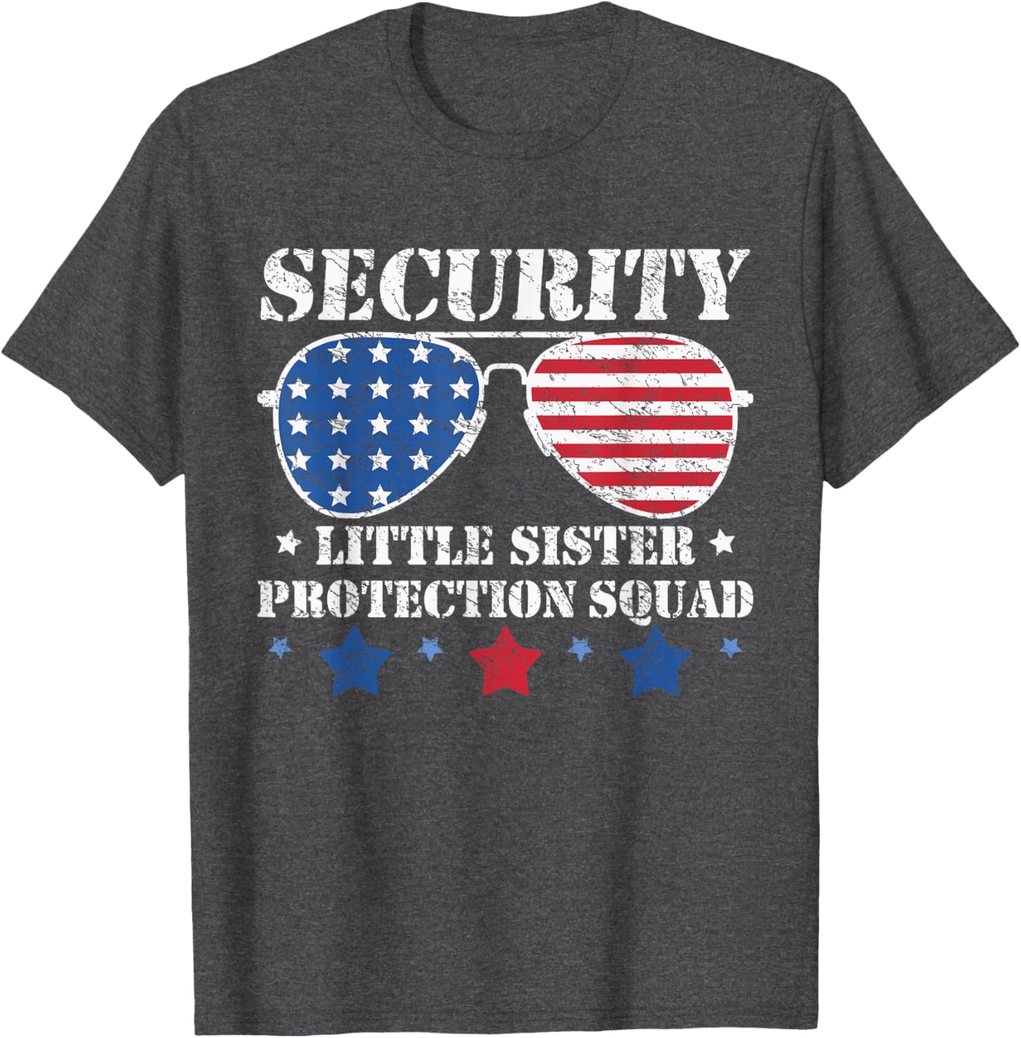 Funny Boys Brother T-Shirt Security Little Sister Protection Squad Gear - 1
