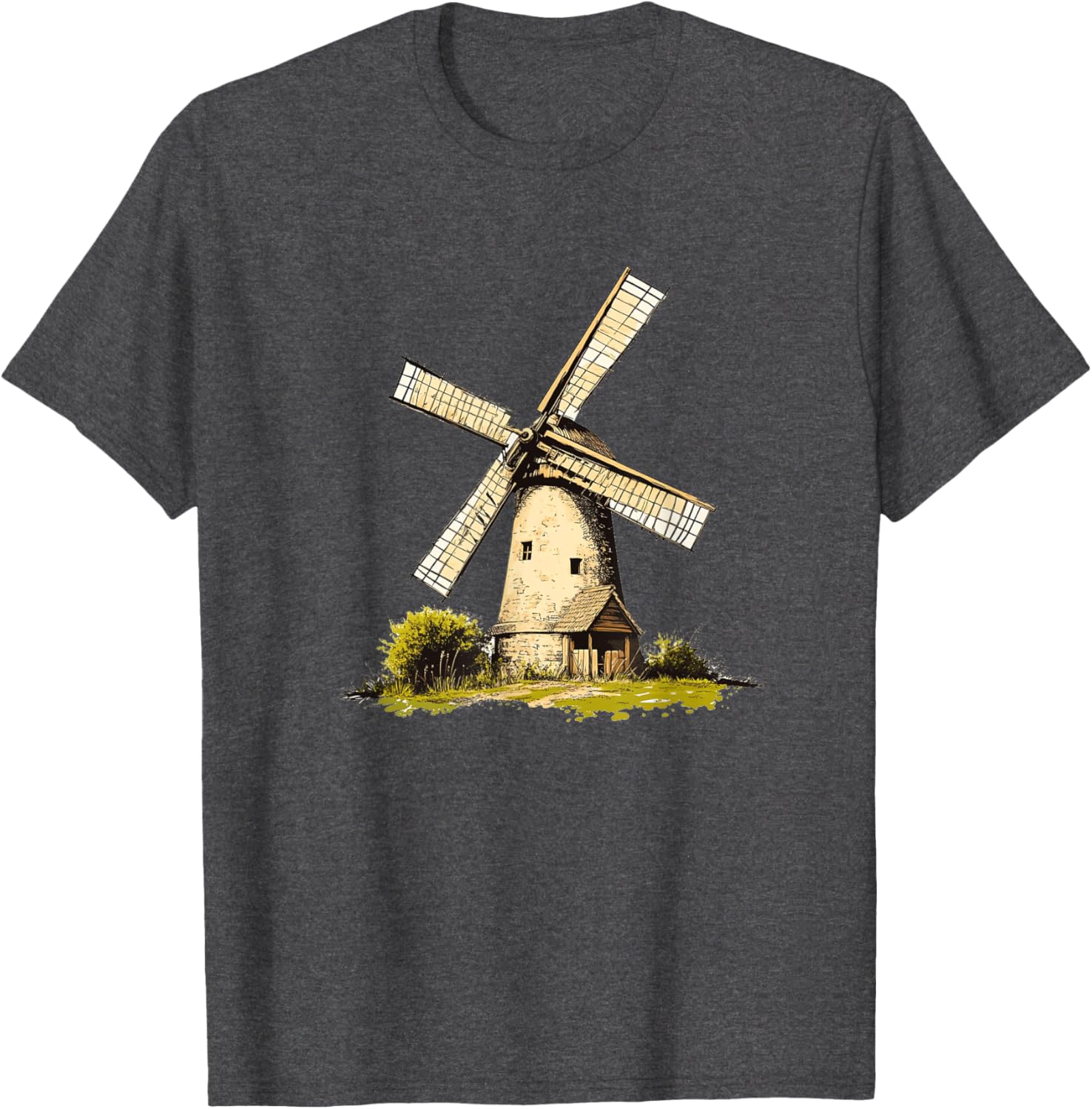 Rustic Old Windmill Vibes T-Shirt for Unique Costume Style - 4