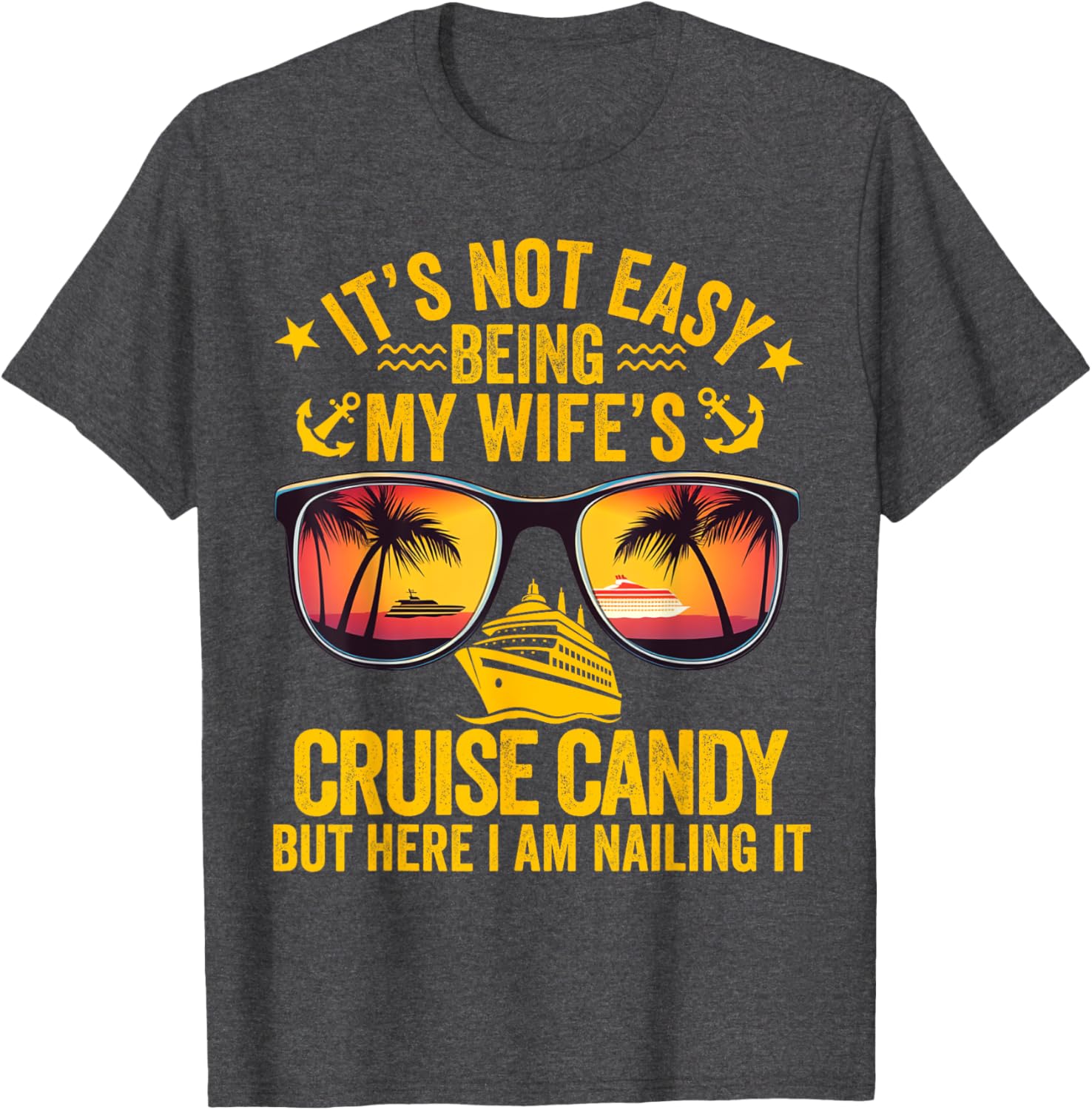 Funny Cruise Candy Husband T-Shirt for Loving Wives and Fun Adventures - 4
