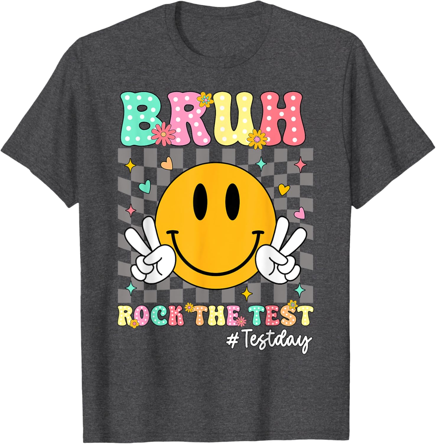 You Got This Test Day Smile Rock the Test Kids T-Shirt for Boys and Girls - 19