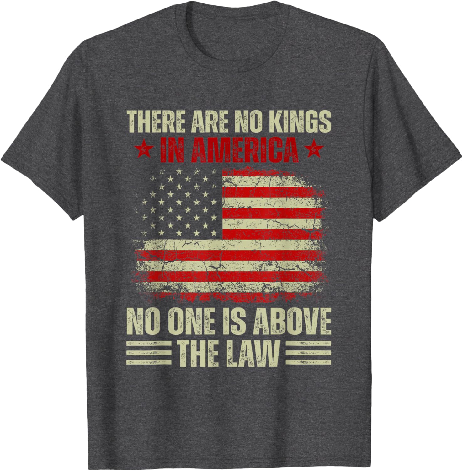 No Kings In America T-Shirt – Law and Justice Graphic Tee for Everyone - 16