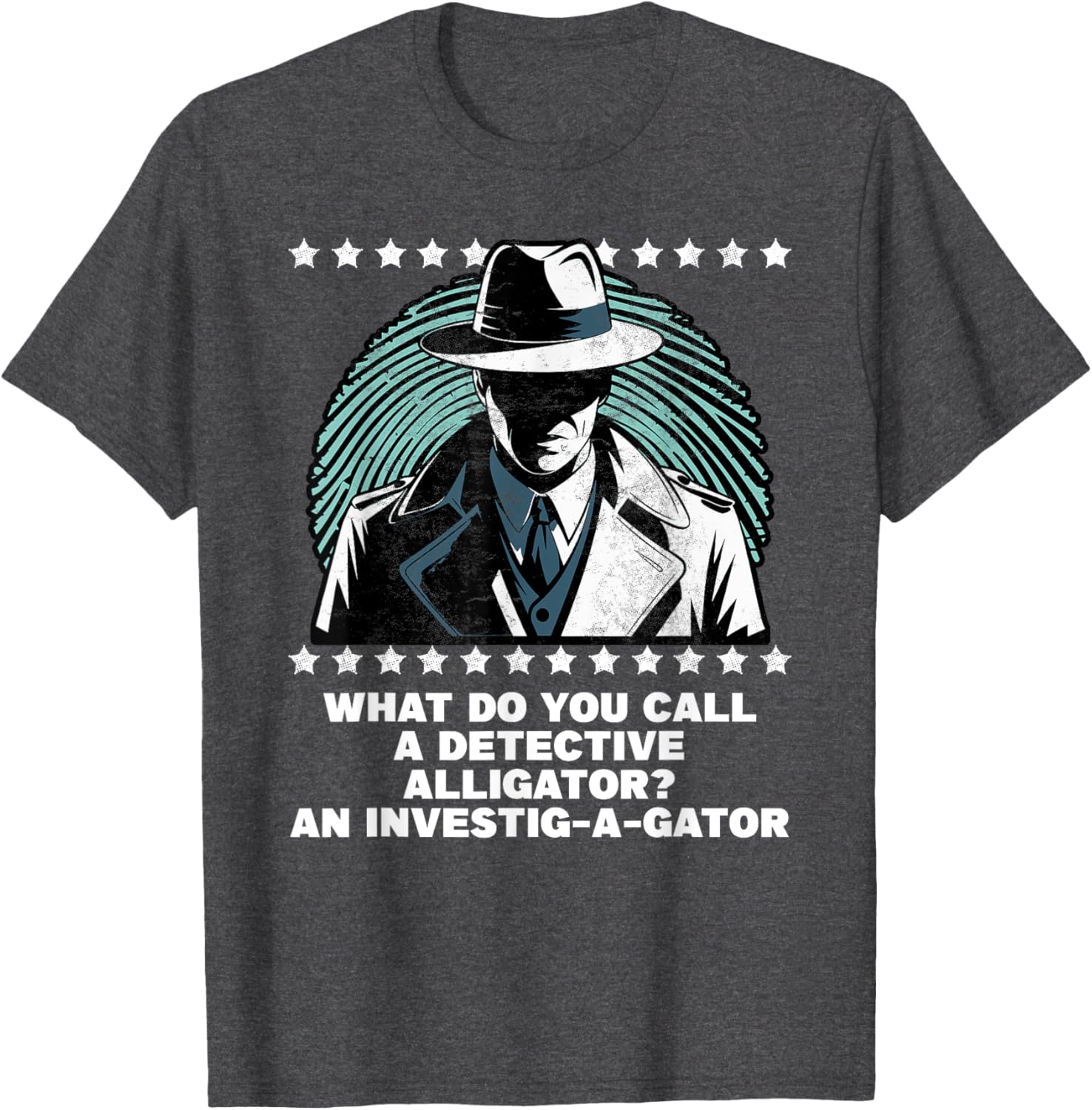 Funny Investig A Gator Detective Alligator T-Shirt for Casual Wear - 1