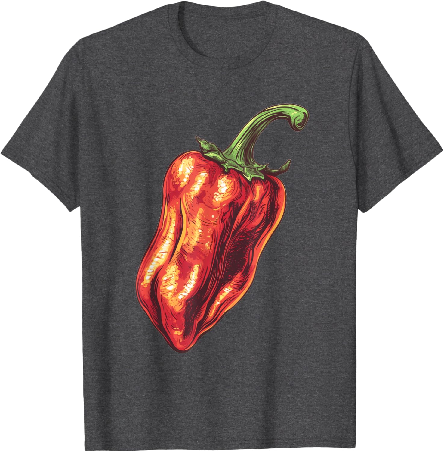 Ghost Pepper Retro T-Shirt for Spicy Food Lovers and Trendsetters - 2