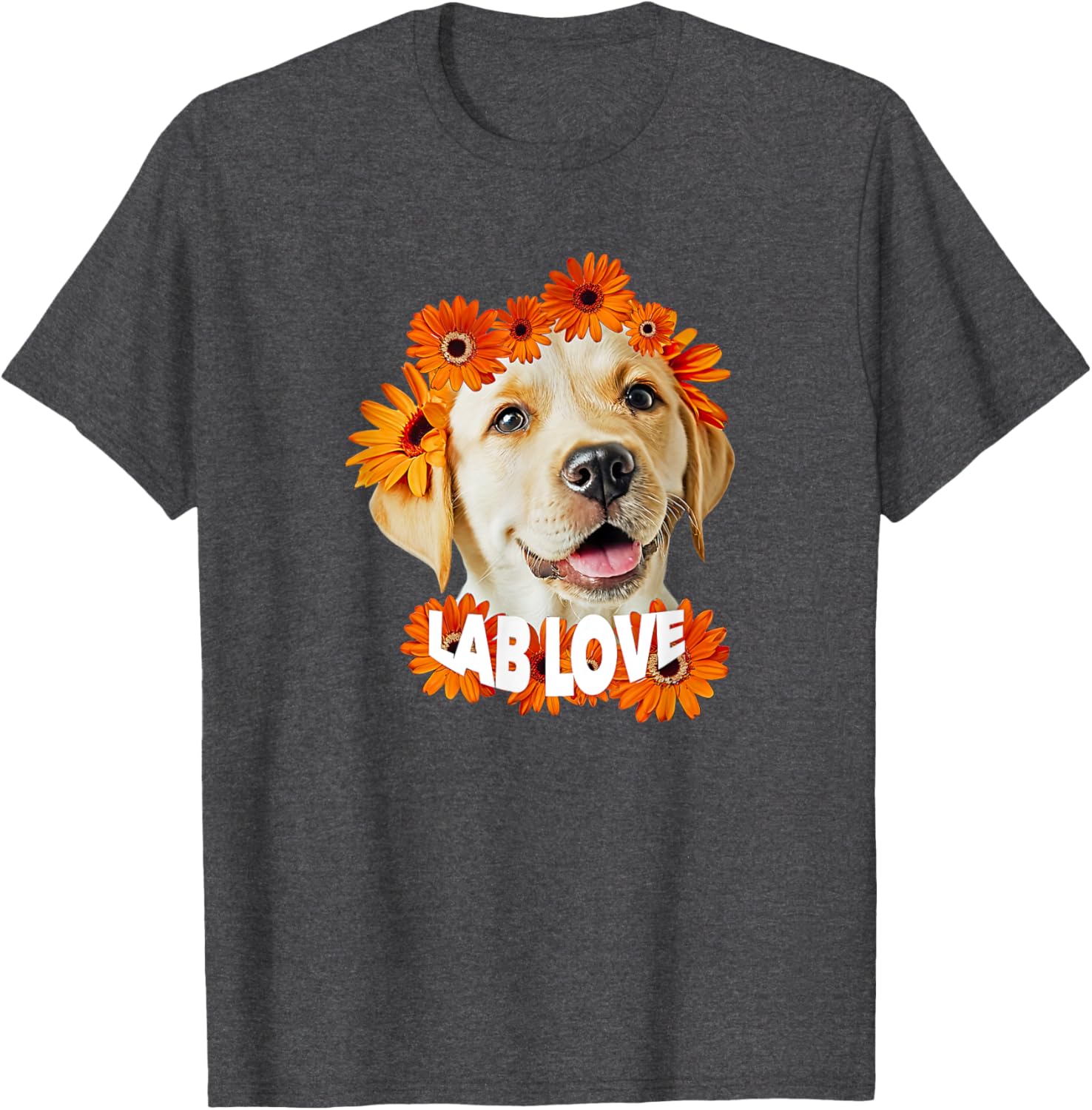 Yellow Labrador Love T-Shirt for Dog Moms and Dads - Daisy Puppy Design - 10
