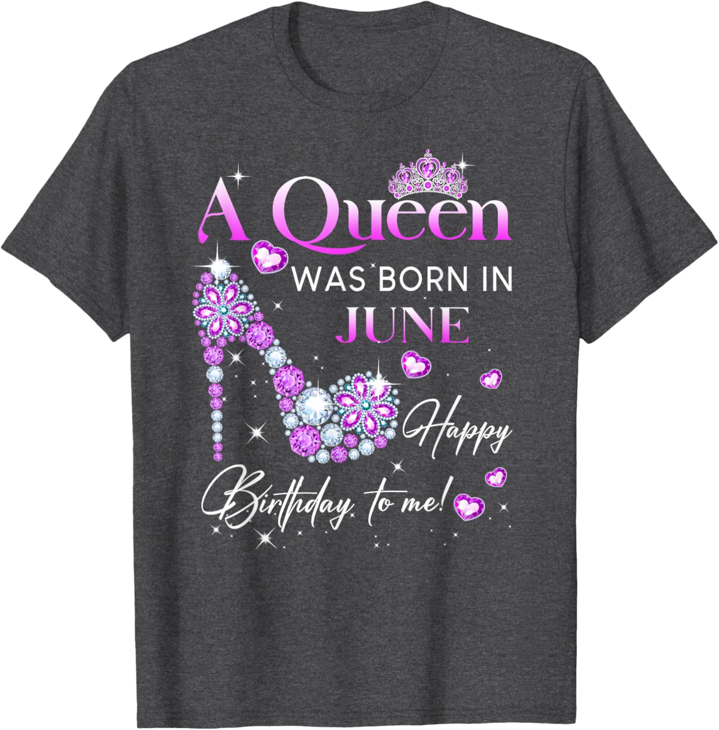 Queen Was Born In June T-Shirt for Women - Perfect Birthday Gift - 8