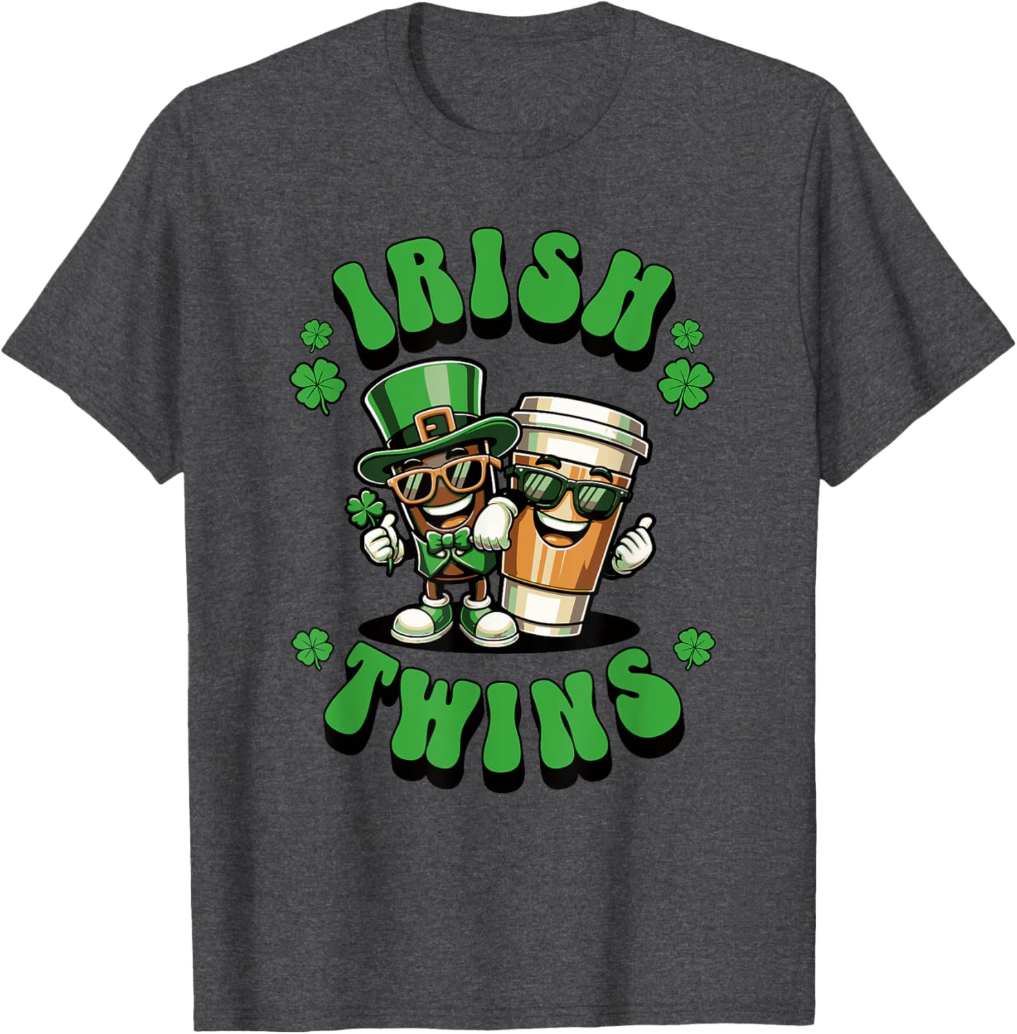 Funny Irish Twins Matching St. Patrick's Day T-Shirt for Kids - 5