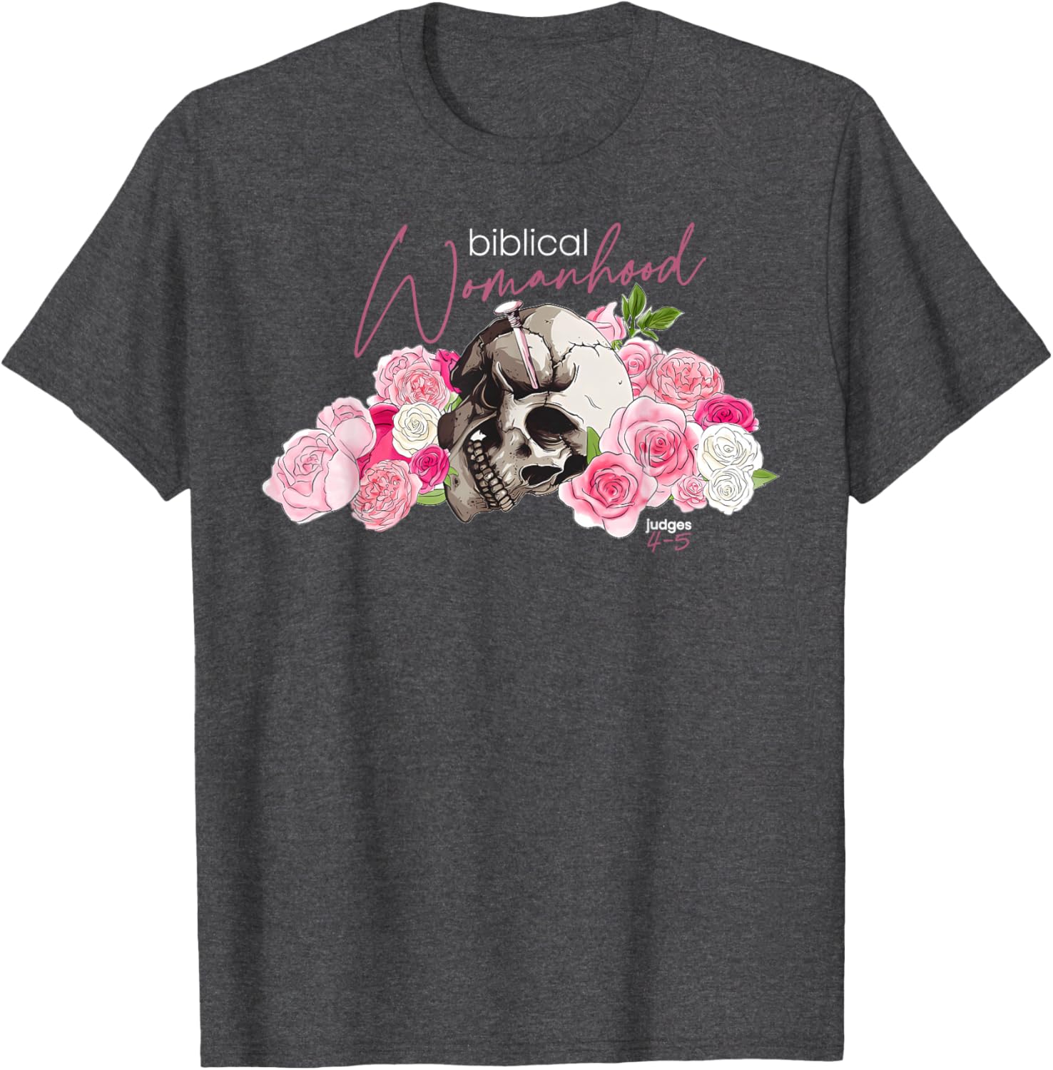 Biblical Womanhood Deborah T-Shirt for Christian Women - Judges 4-5 Design - 19