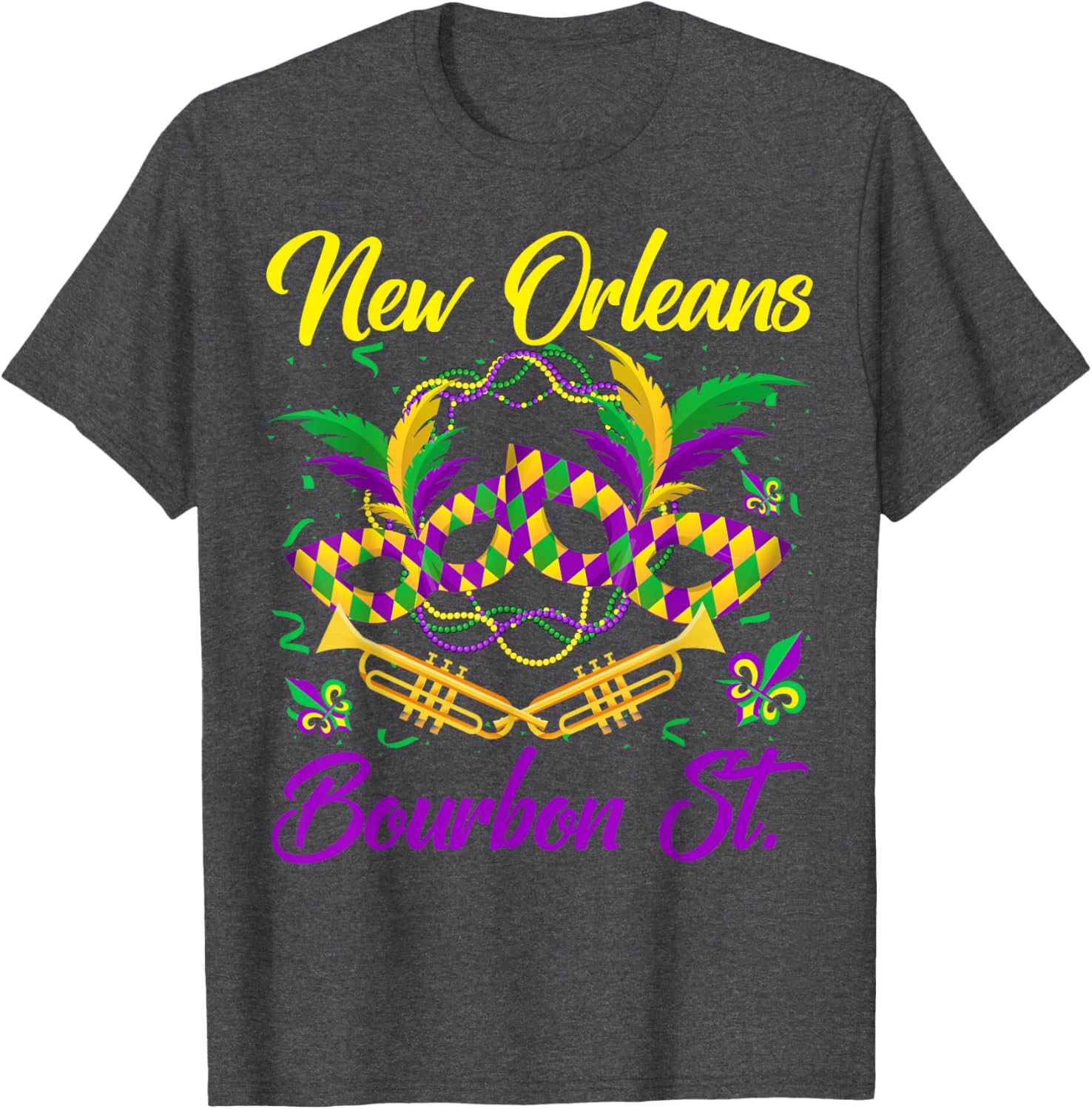 Funny NOLA Bourbon Street Mardi Gras T-Shirt for Fat Tuesday Celebrations - 27