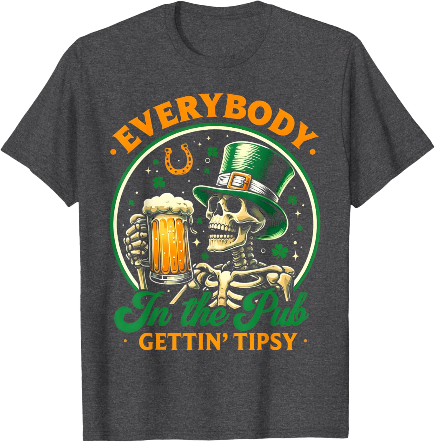 Tipsy St Patricks Day T-Shirt for Men and Women Celebrating at the Pub - 25