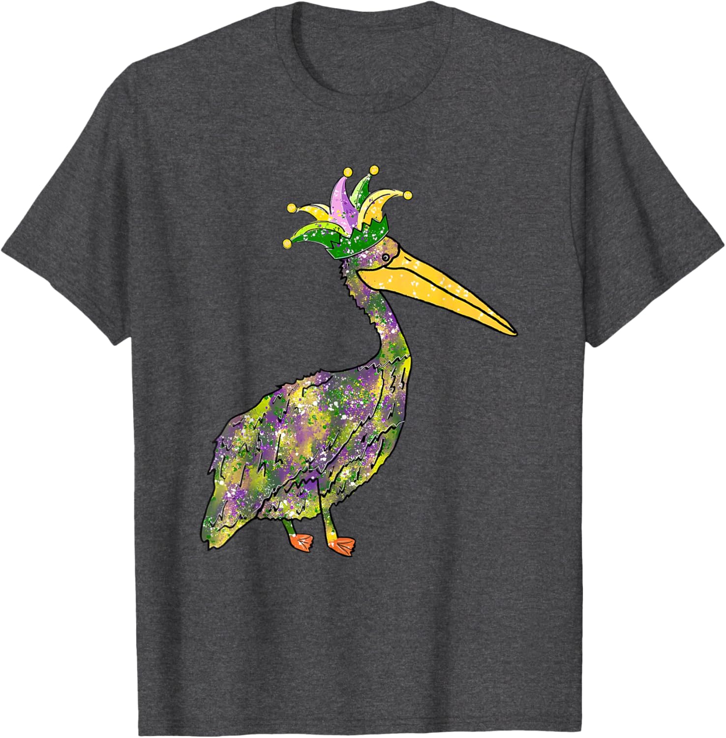 Pelican Mardi Gras Women's Carnival Lover T-Shirt Fun Festive Style - 26