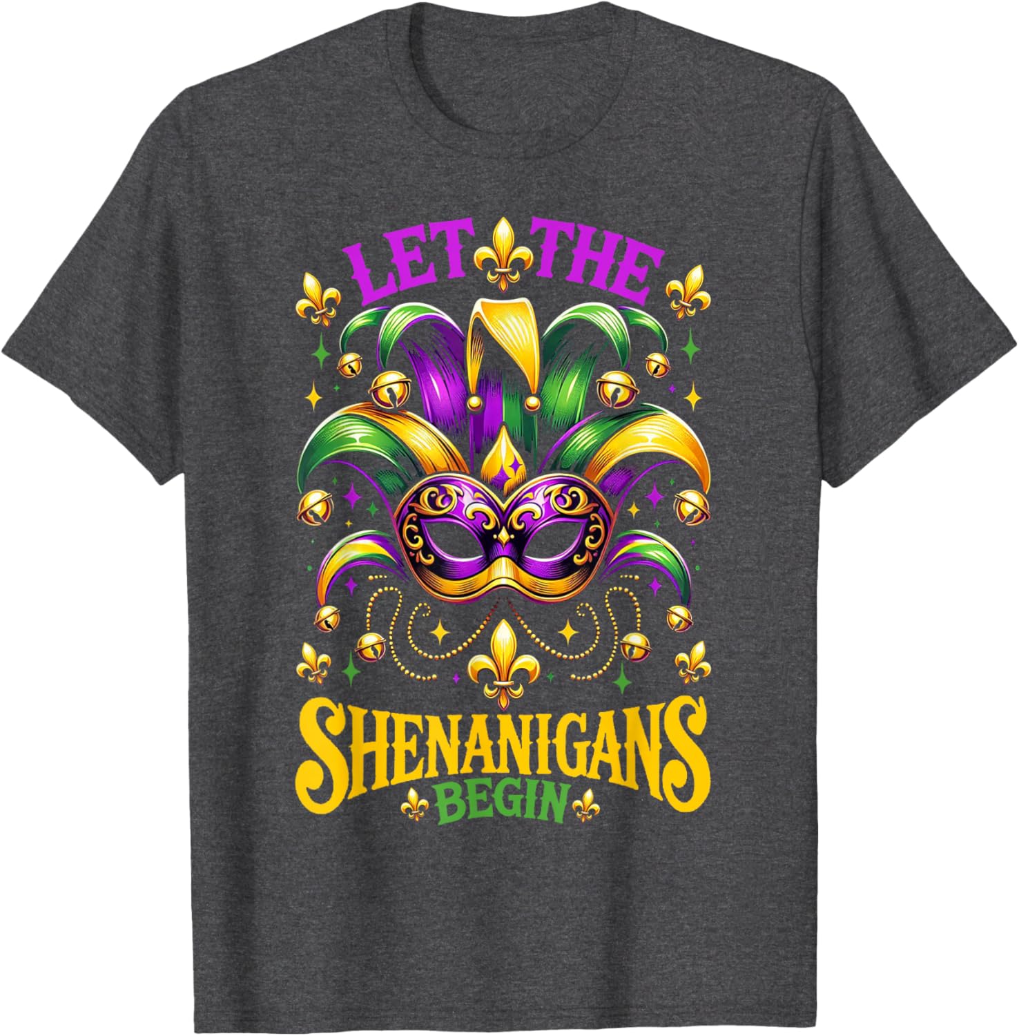 Let The Shenanigans Begin Mardi Gras T-Shirt for Kids and Adults - 18