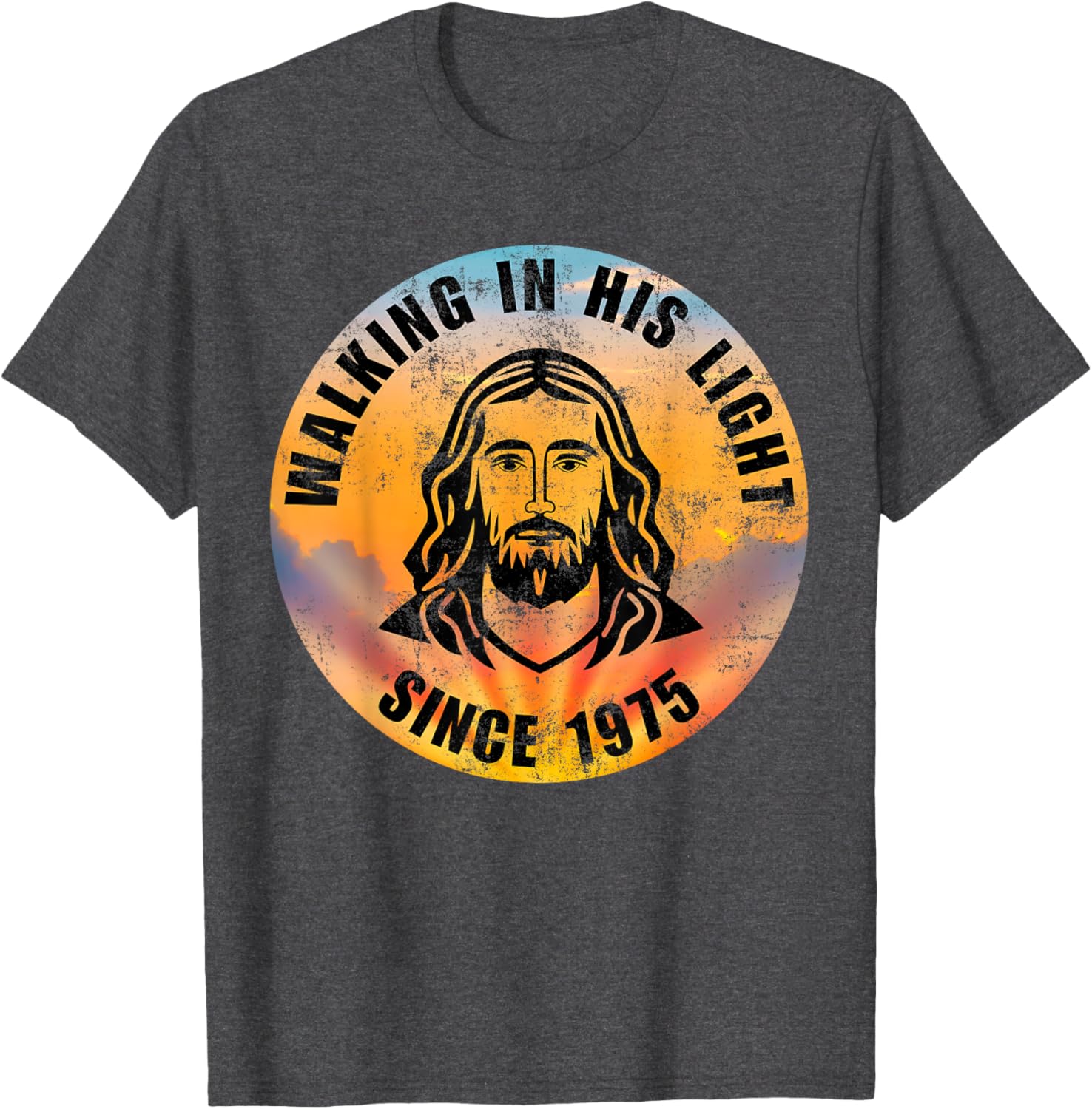 Walking In His Light Since 1975 Inspirational Christian T-Shirt - 17