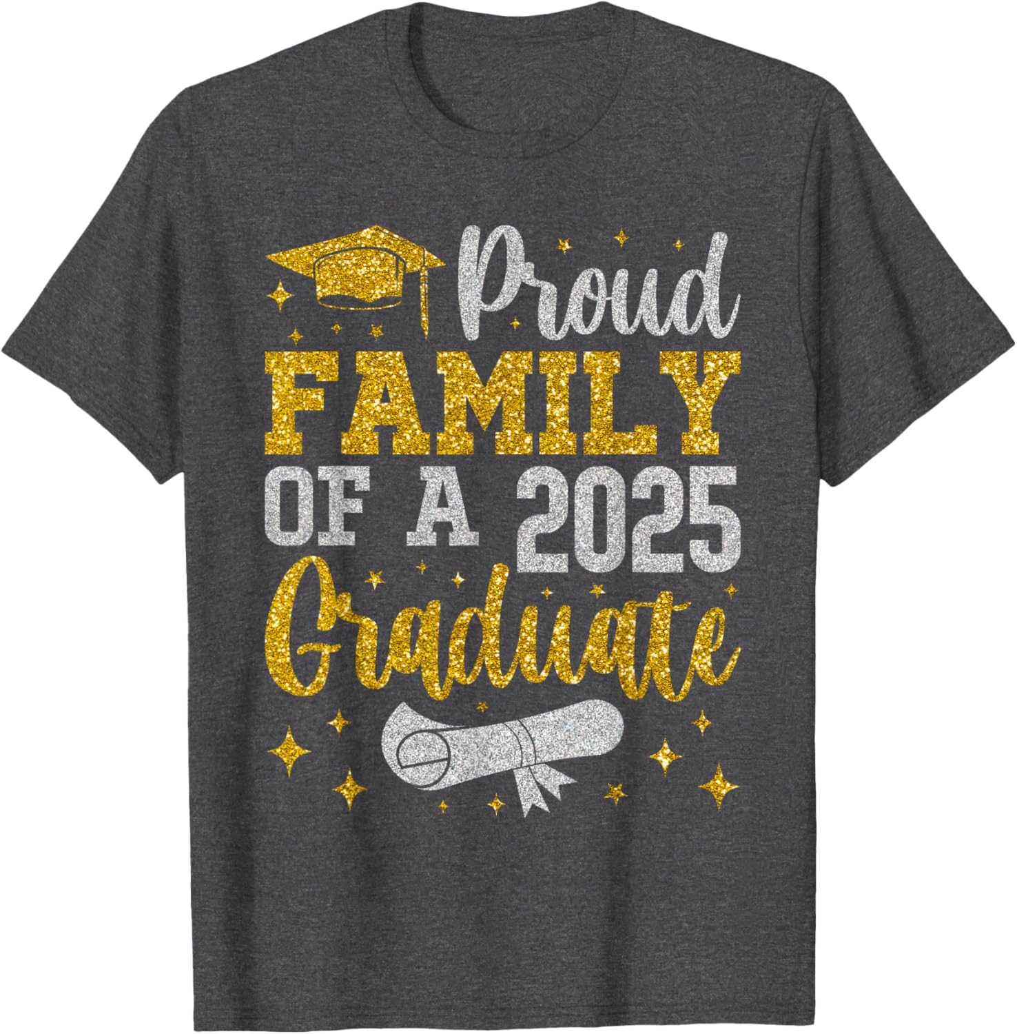 Proud Family of a 2025 Graduate Senior Graduation T-Shirt for Celebrations - 3