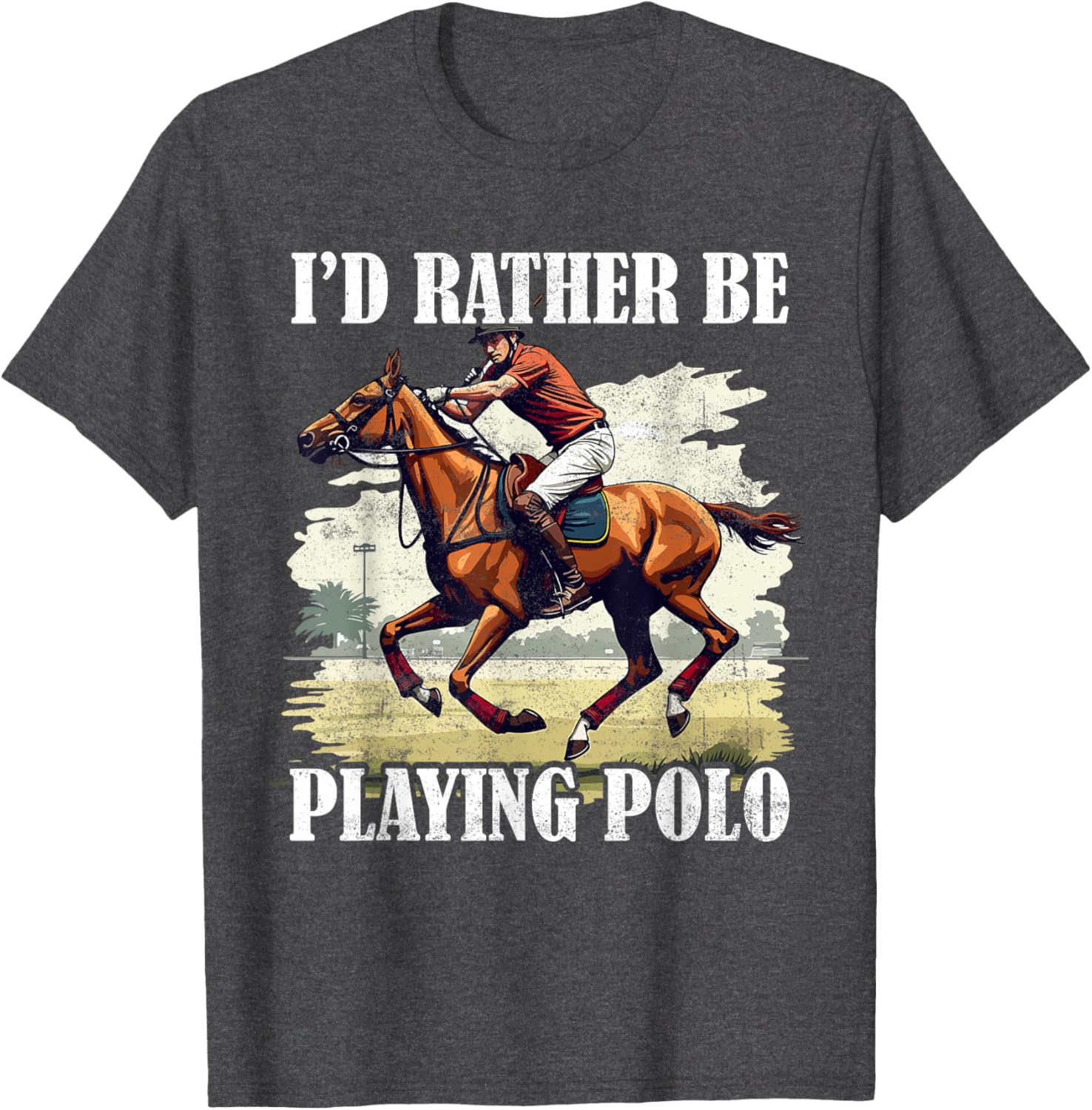 Stylish Polo Player T-Shirt for Equestrian Sports and Horseback Riding - 13