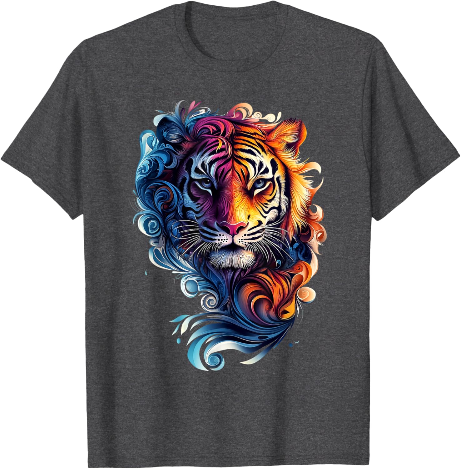 Colorful Tiger Wildlife T-Shirt for Nature Lovers - Stylish and Fun - 2