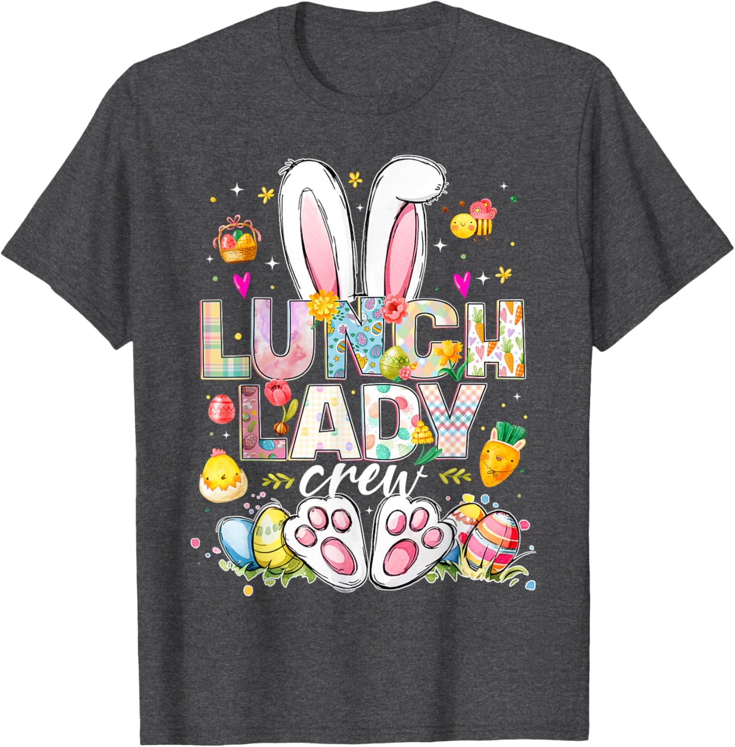 Funny Bunny Lunch Lady Easter T-Shirt for Cafeteria Workers - 20
