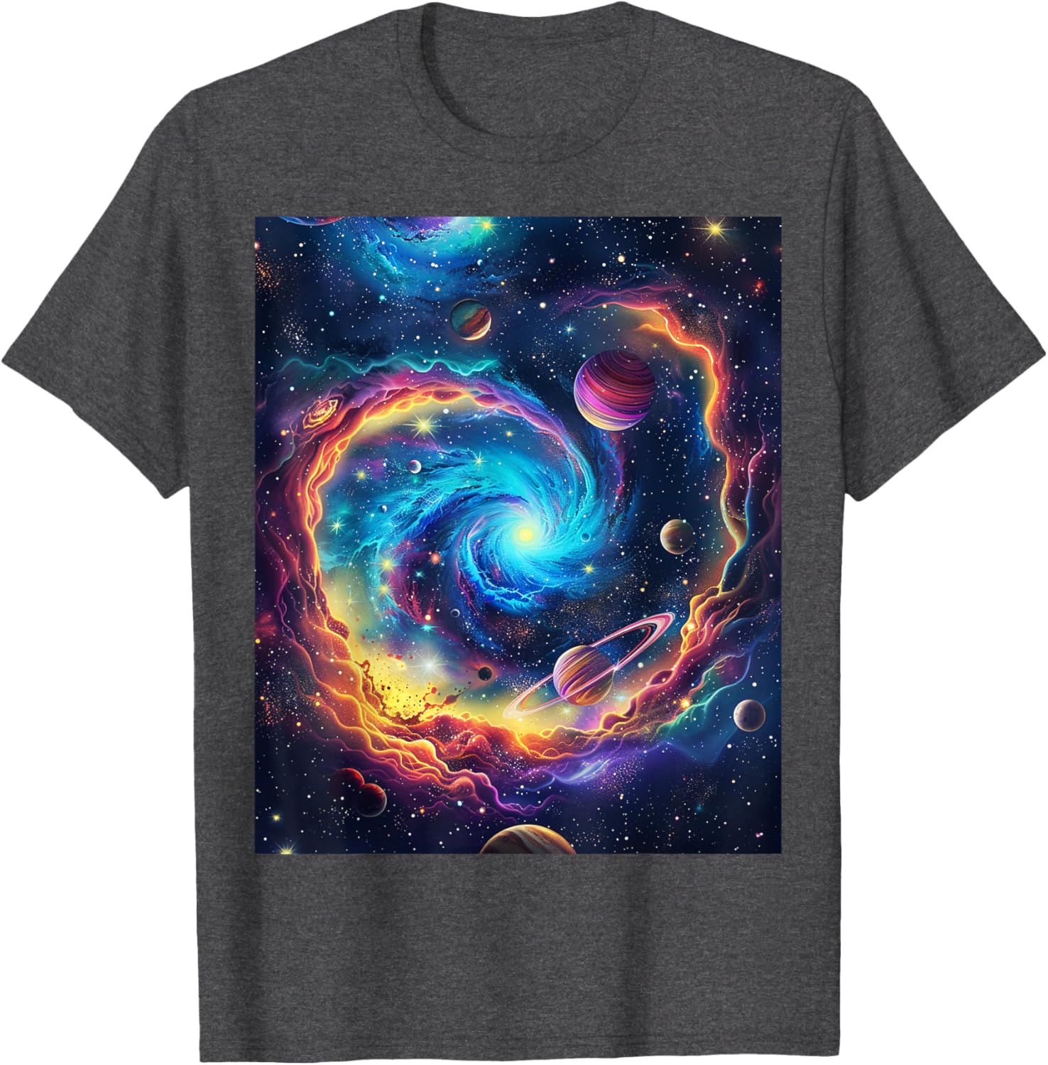 Cosmic Vortex Galaxy Space T-Shirt for Starry Nights and Adventures - 17