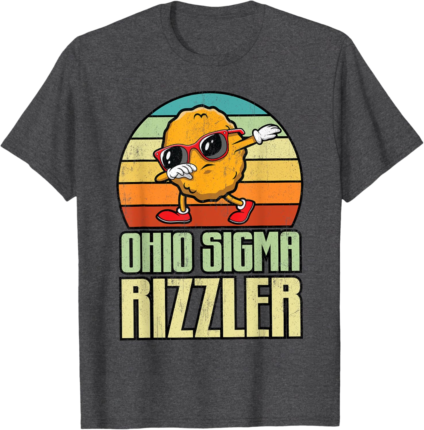 Ohio Sigma Rizzler Funny Chicken Nugget Meme T-Shirt for Food Lovers - 2