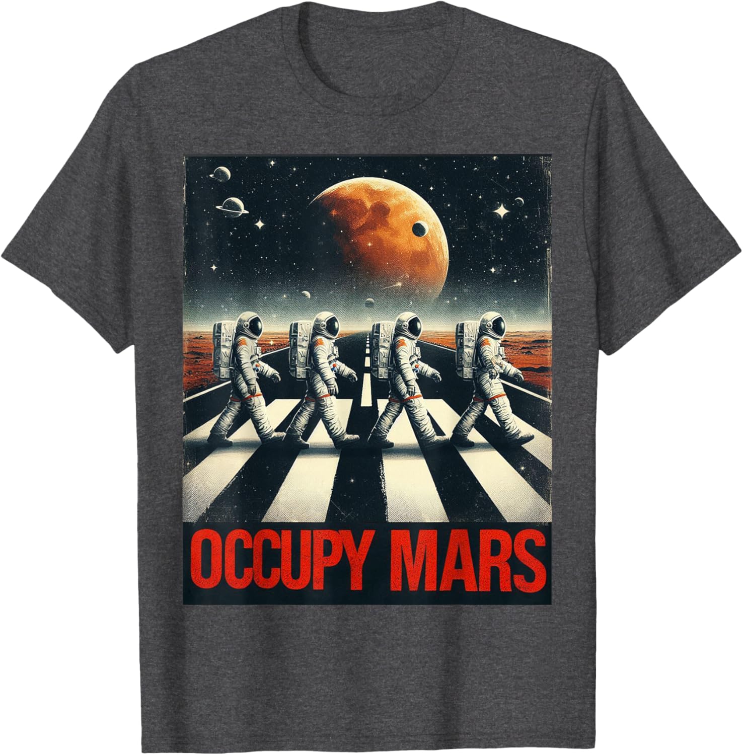 Astronauts Walking on Mars T-Shirt Perfect for Space Lovers and Adventurers - 3