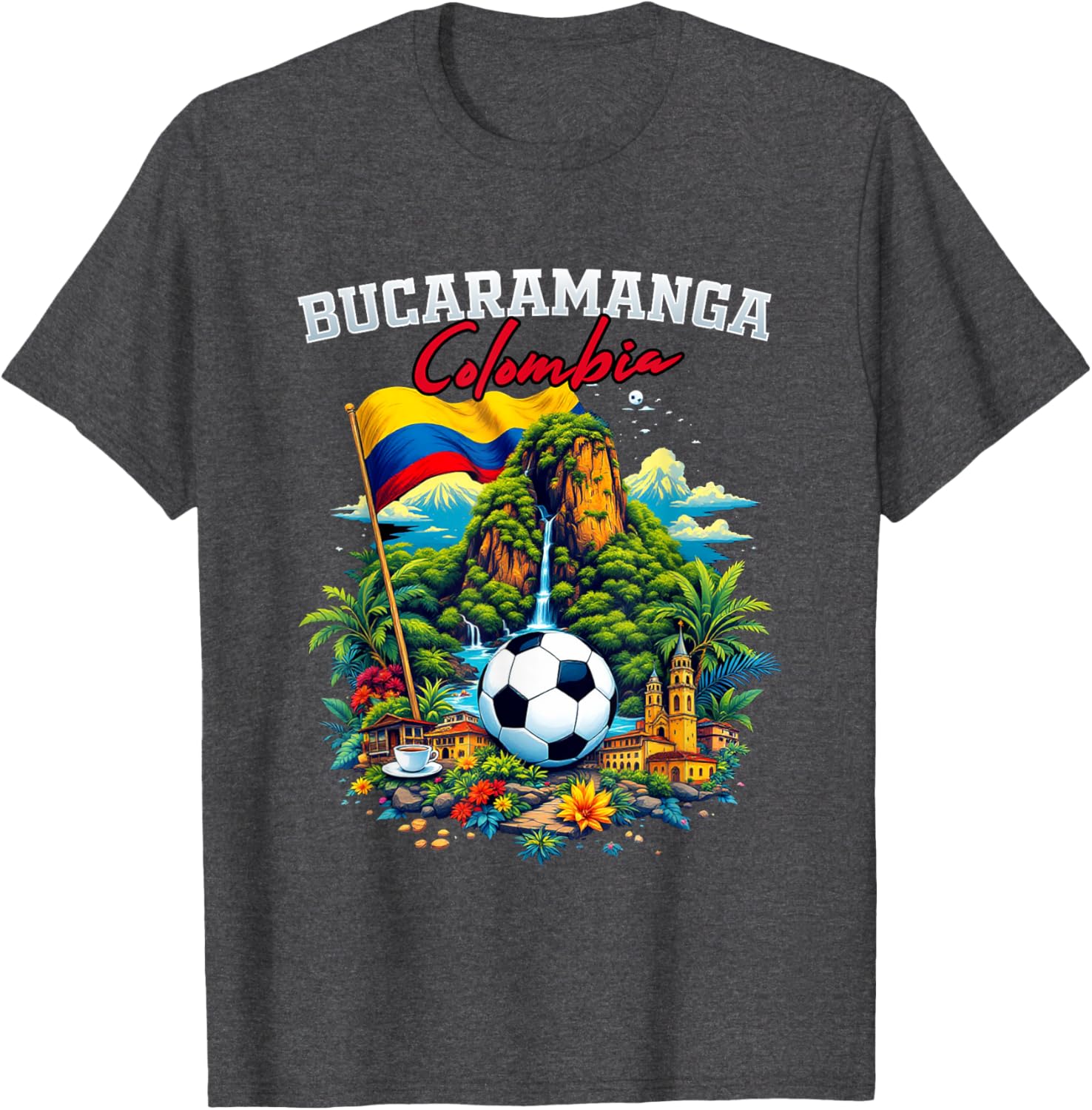 Bucaramanga Colombia Souvenir Flag T-Shirt for Travel and Fashion Lovers - 10