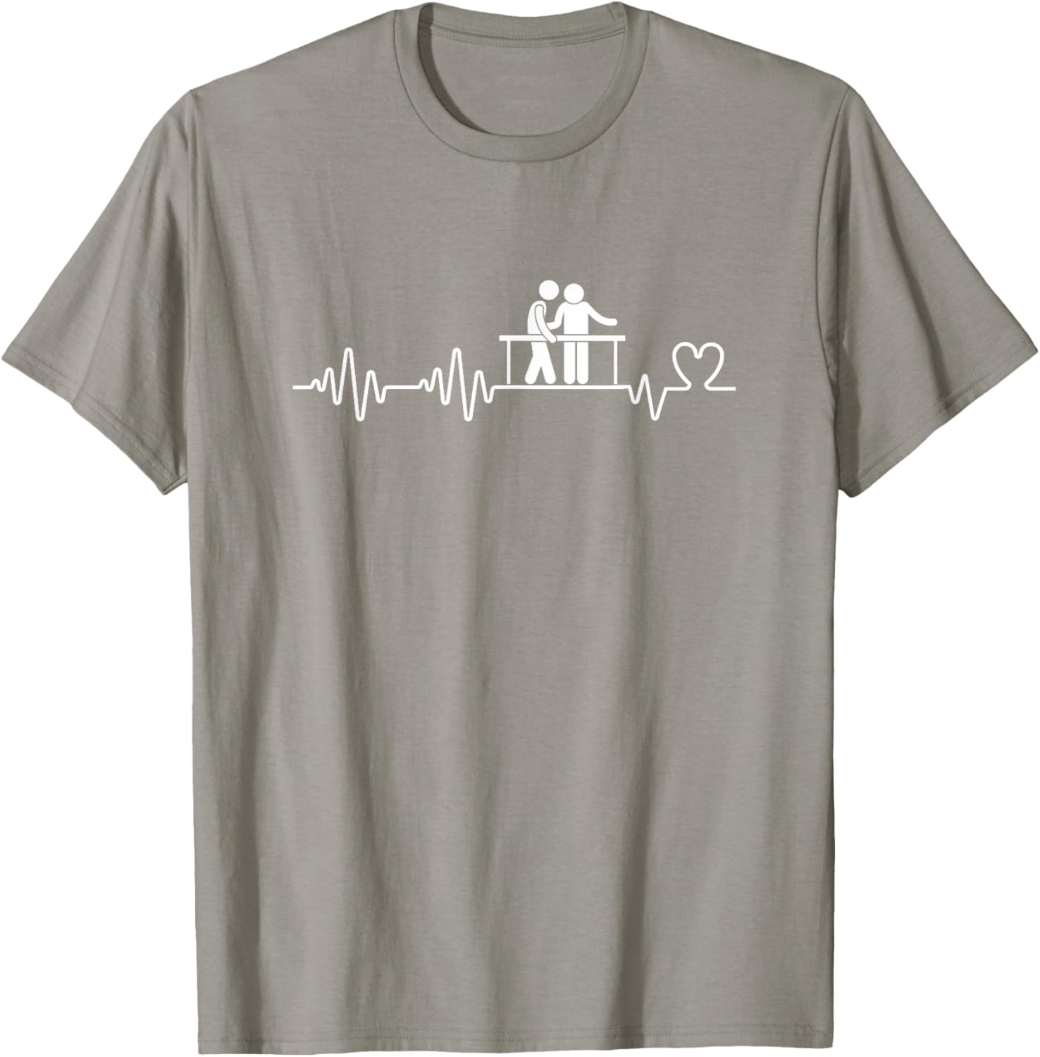 Funny Physical Therapist Heartbeat Man T-Shirt for Therapy Lovers - 27