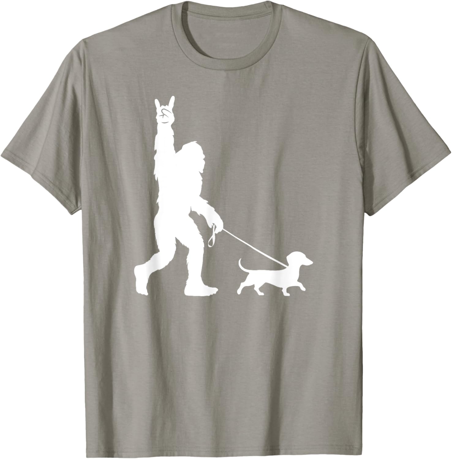 Bigfoot Dachshund T-Shirt for Men Women Kids - Fun Sasquatch Design - 19