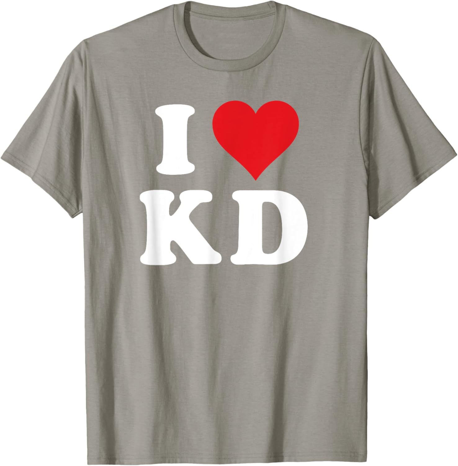 I Love KD Initials T-Shirt - Heartfelt Design for K D Fans and Family - 7