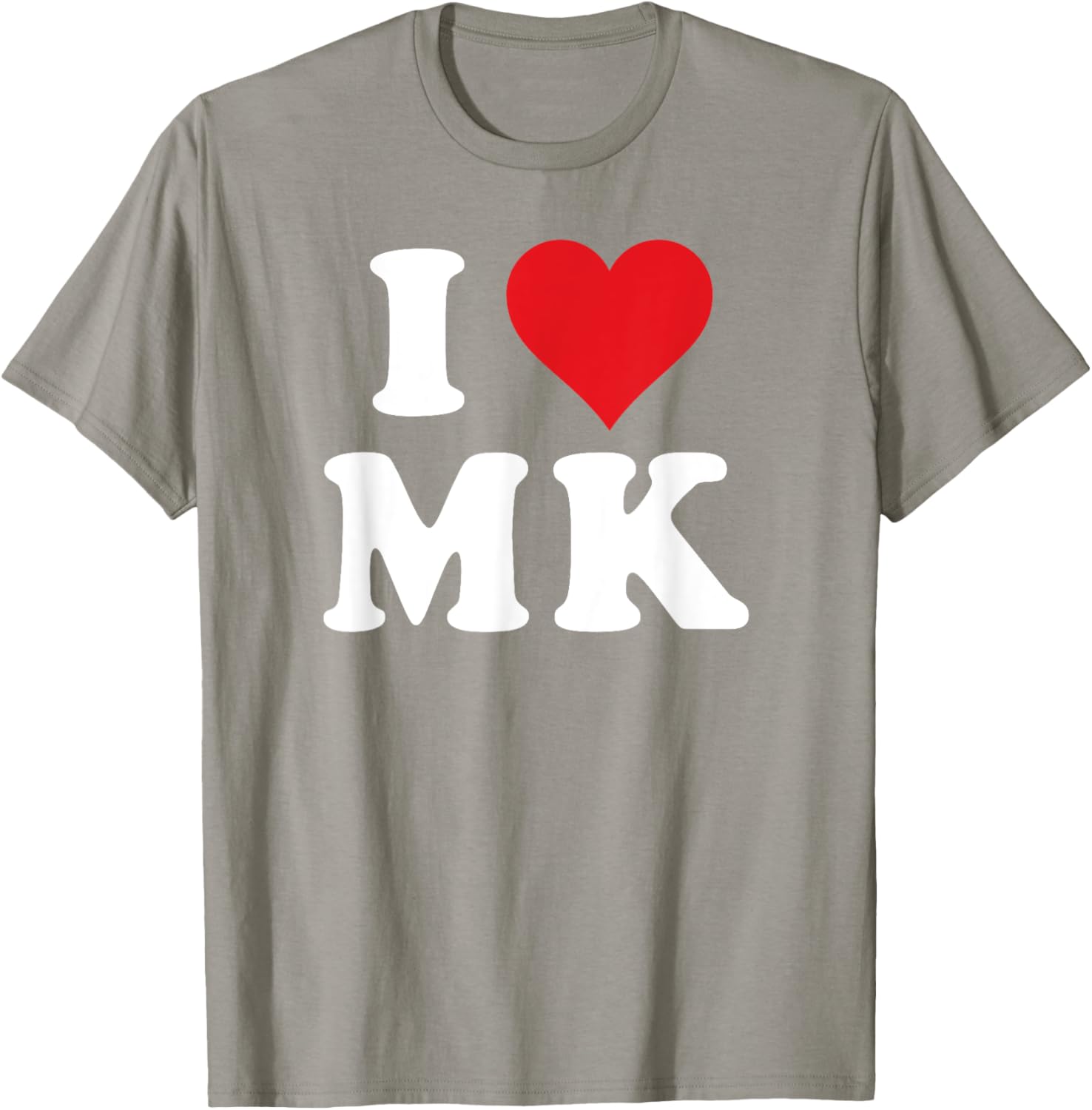 I Love MK Initials T-Shirt for Personalized Style and Comfort - 20