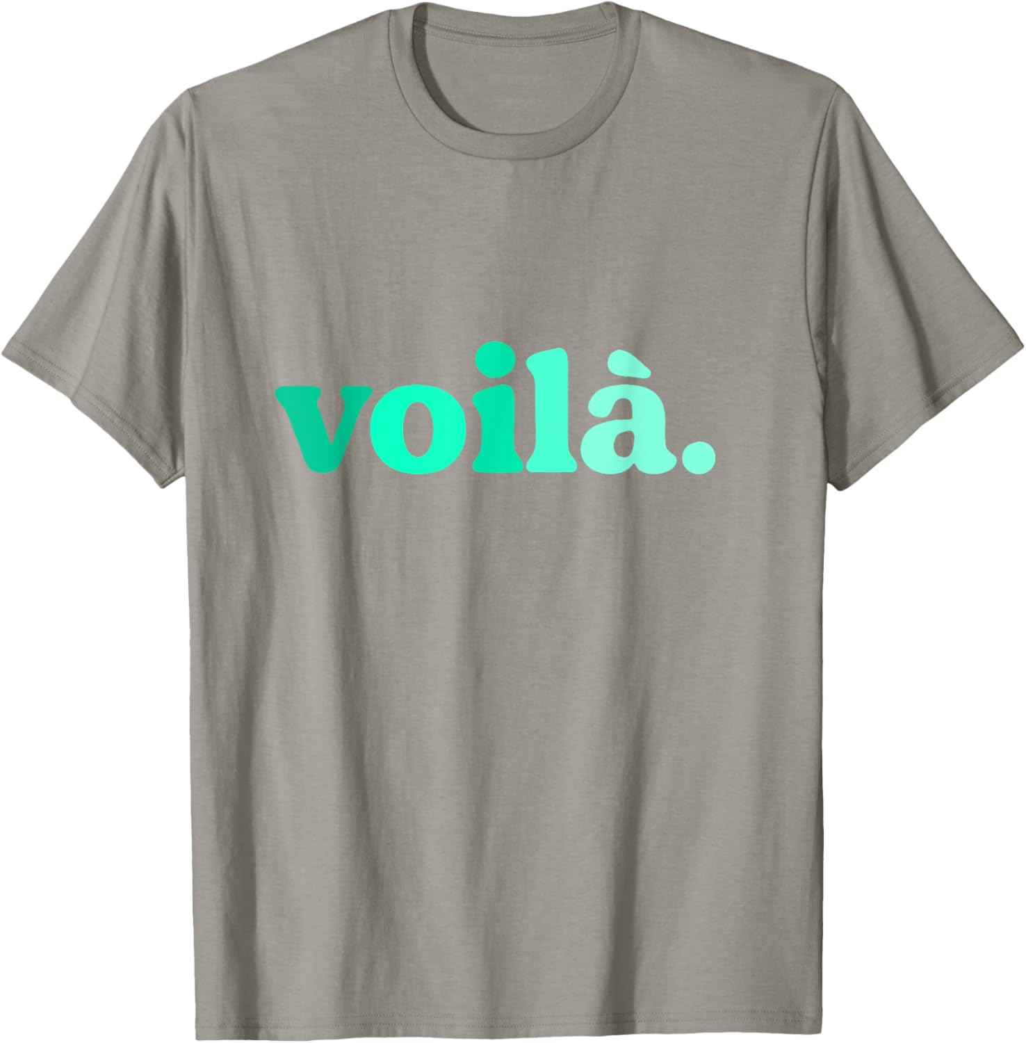Teal Aqua Voila Me Again Graphic T-Shirt for Stylish Comfort - 19