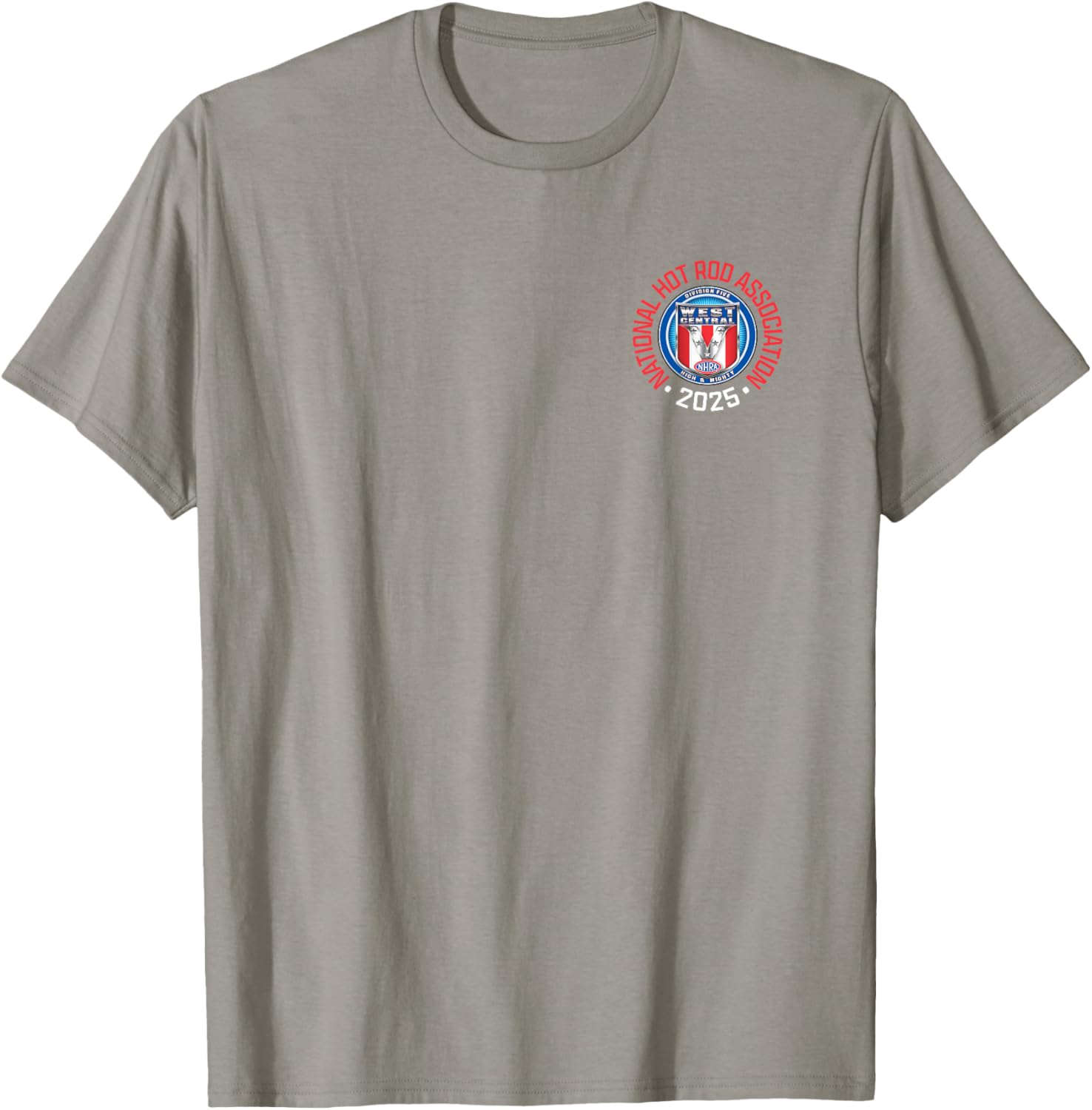 NHRA West Central Division Circle Logo T-Shirt for Motorsports Fans - 2