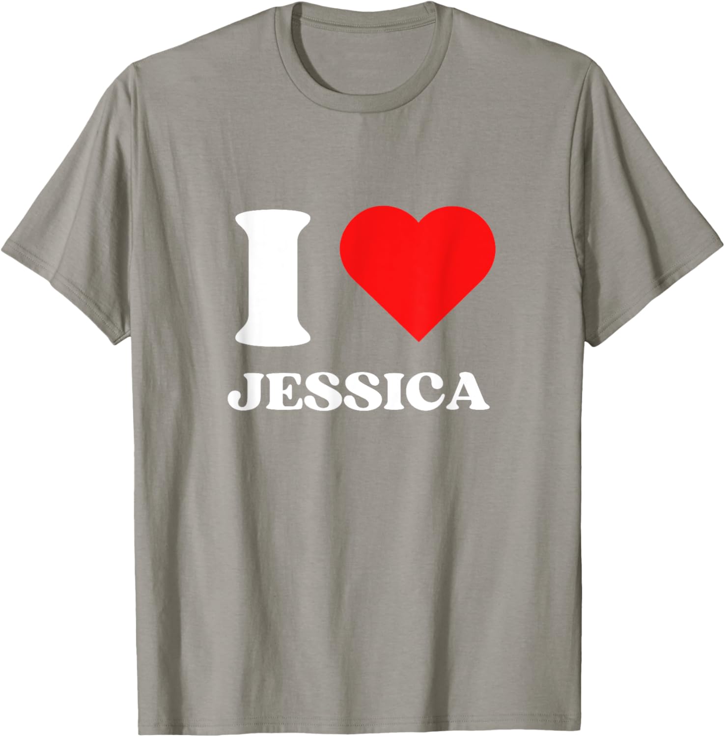 I Love Jessica Y2K Heart Graphic Valentine's Day T-Shirt for Women - 12