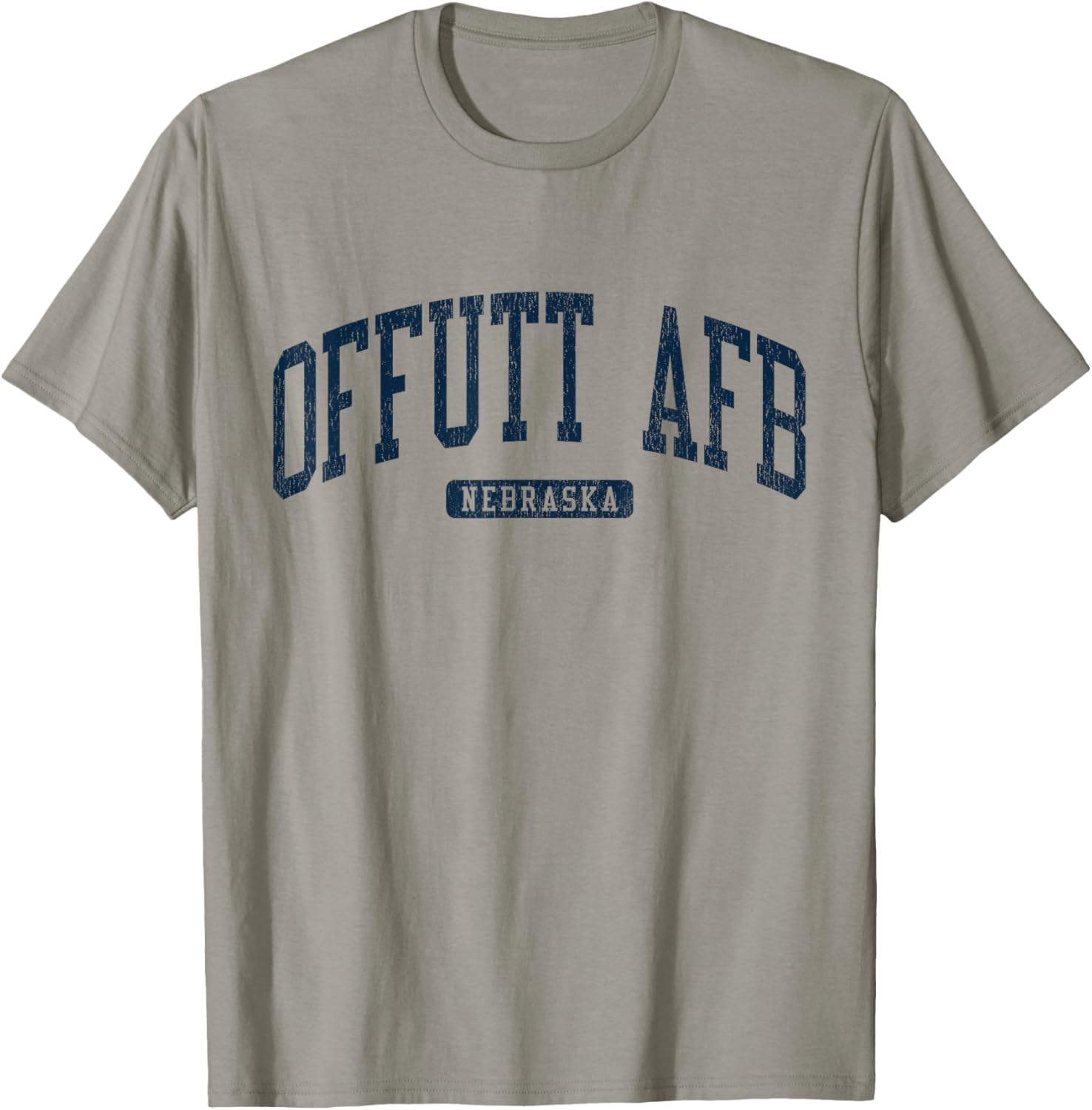 Offutt AFB Nebraska College Style Blue T-Shirt for Campus Life Fun - 3
