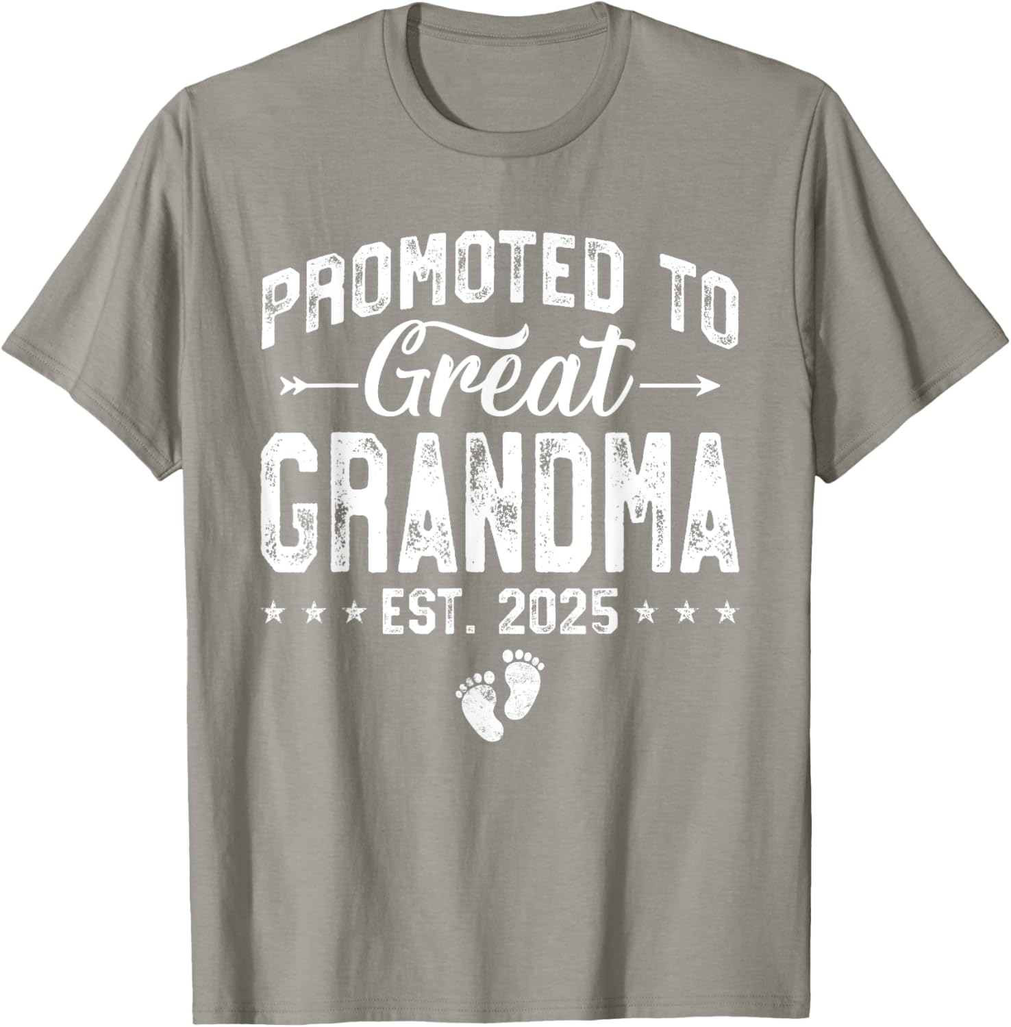 Promoted to Great Grandma 2025 Cute T-Shirt for New Grandparents - 19