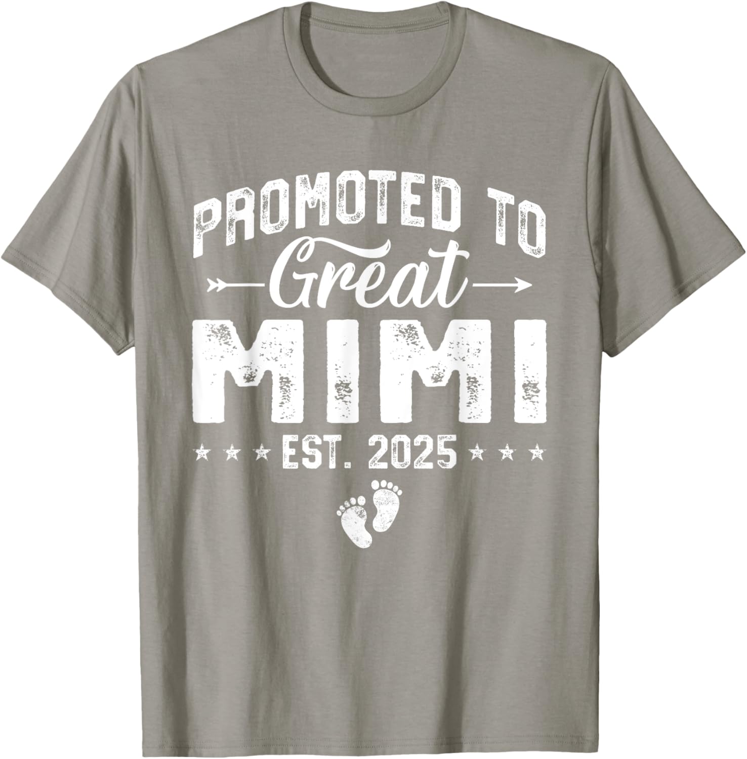 Promoted to Great Mimi 2025 New Grandma T-Shirt for Proud Grandparents - 15