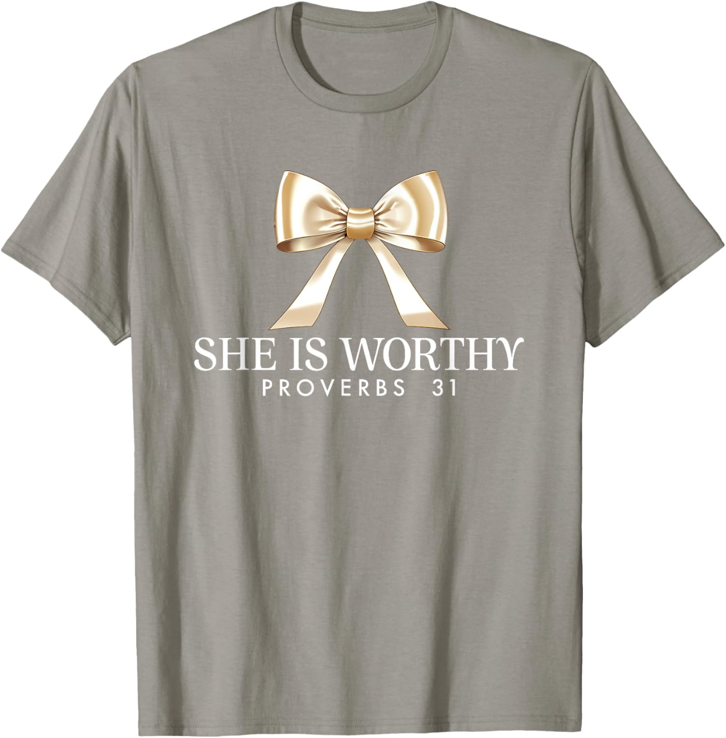 She Is Worthy Proverbs 31 Faith T-Shirt for Women - Inspirational Apparel - 8
