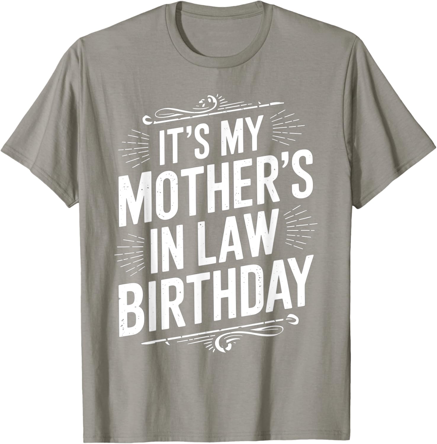 Vintage Distressed It's My Mother-in-Law's Birthday T-Shirt for Men and Kids - 9