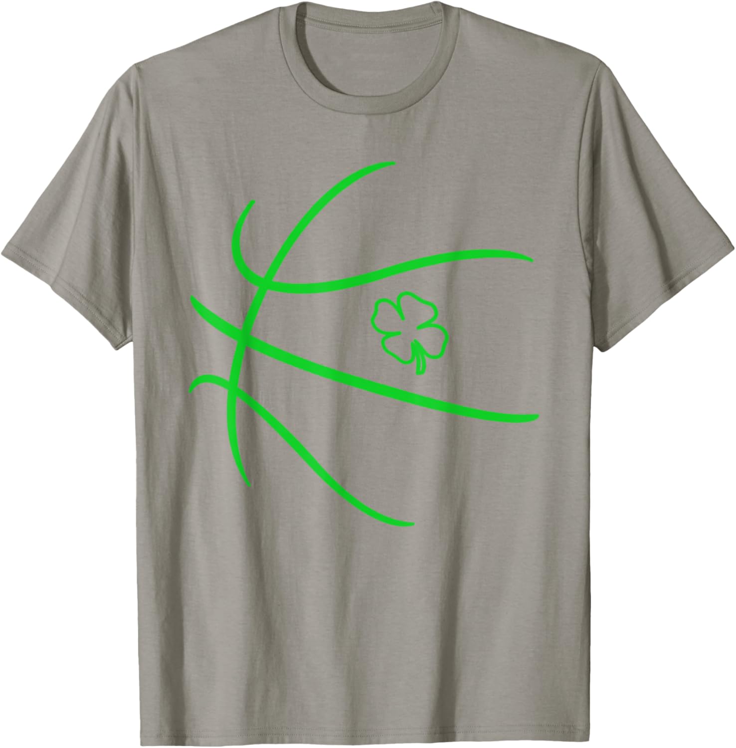 Lucky Shamrock Basketball T-Shirt for Irish Boys and Men on St Patrick's Day - 2